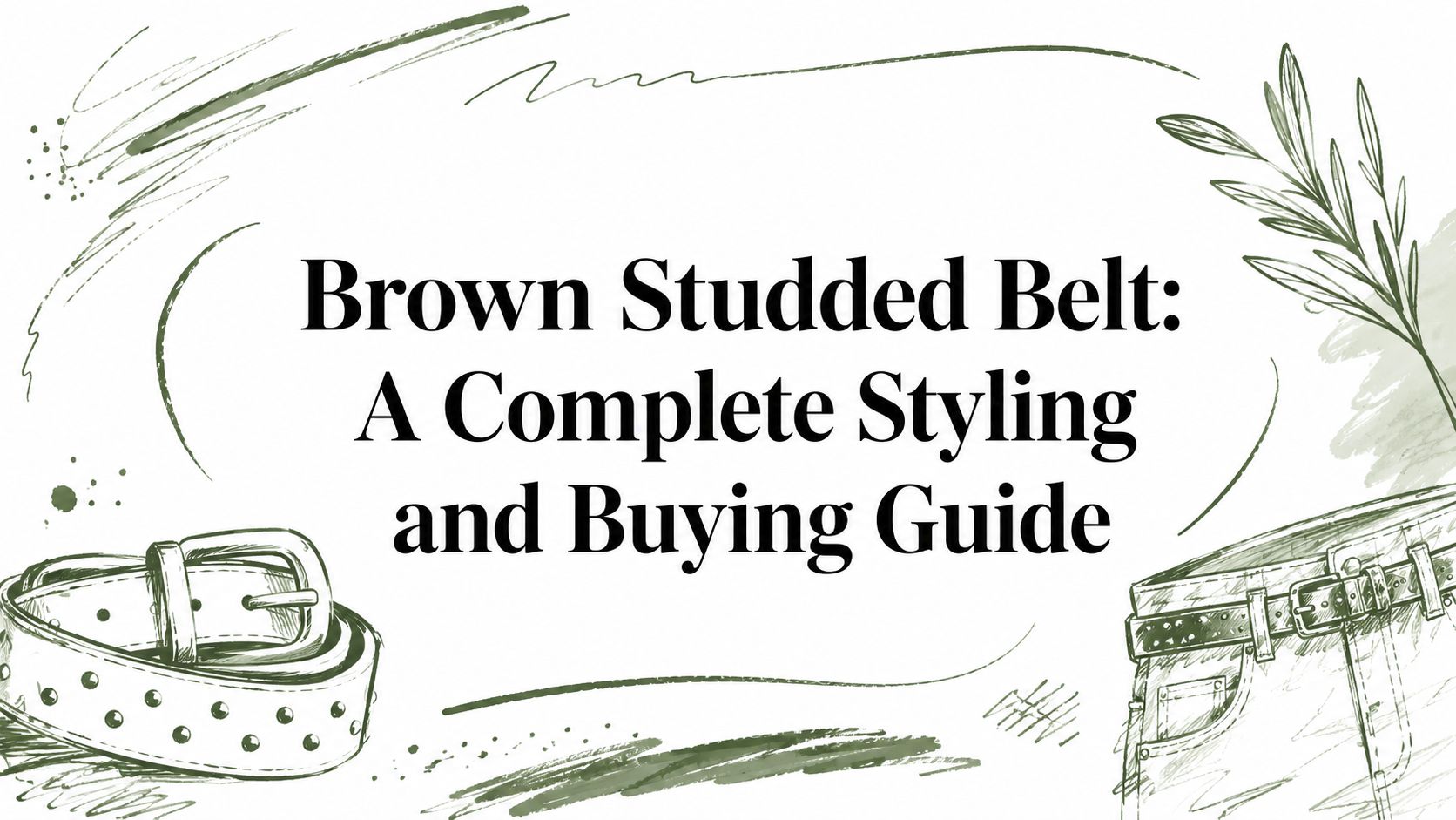 Brown Studded Belt: A Complete Styling and Buying Guide