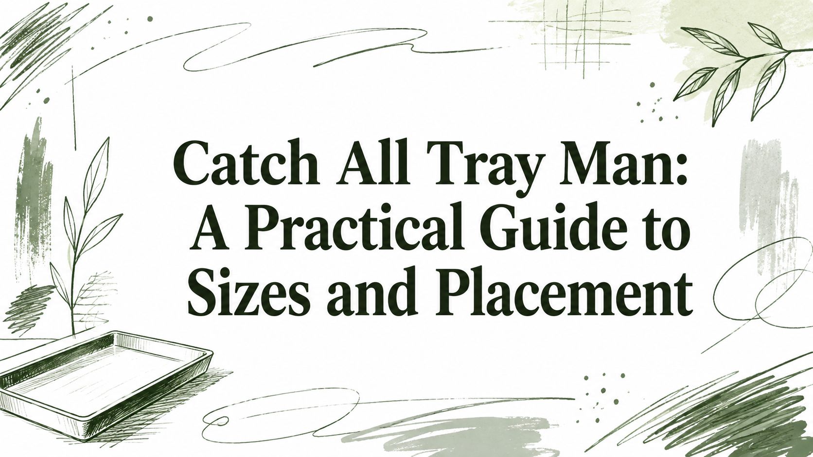 Catch All Tray Man: A Practical Guide to Sizes and Placement