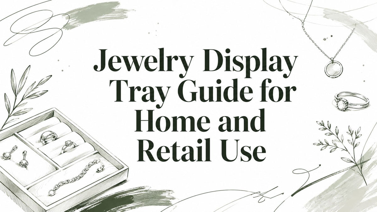 Jewelry Display Tray Guide for Home and Retail Use