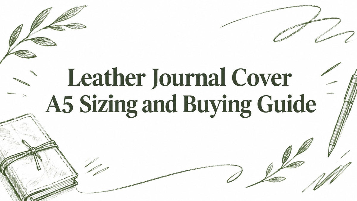 Leather Journal Cover A5 Sizing and Buying Guide