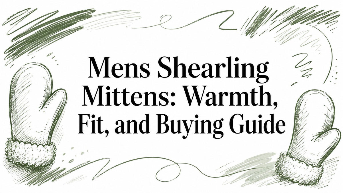 Mens Shearling Mittens: Warmth, Fit, and Buying Guide