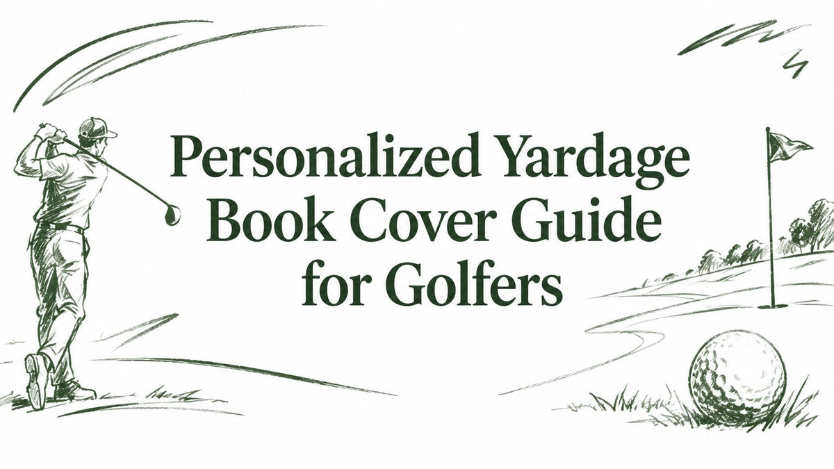 Personalized Yardage Book Cover Guide for Golfers