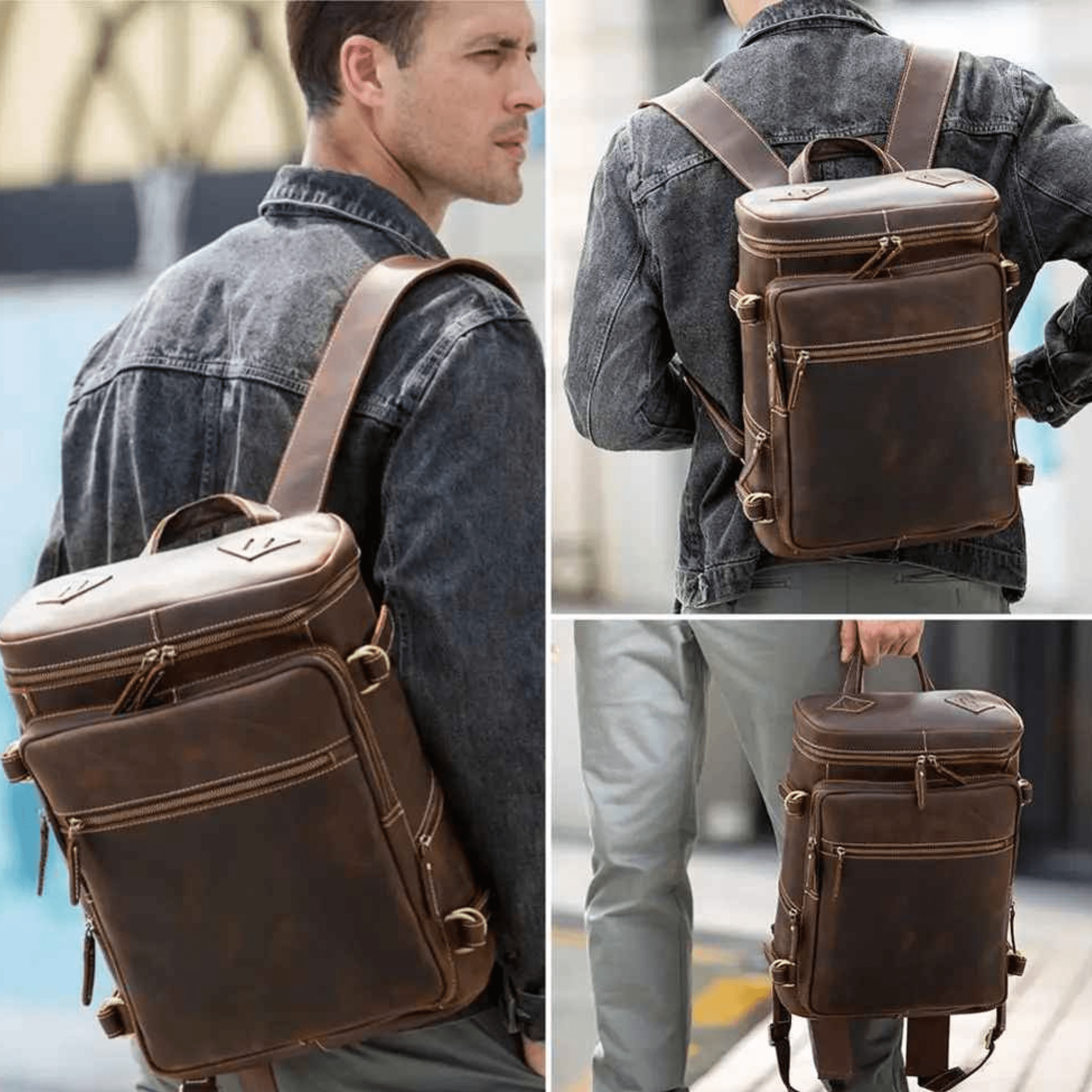 THE SCOUTER – FULL GRAIN LEATHER BACKPACK