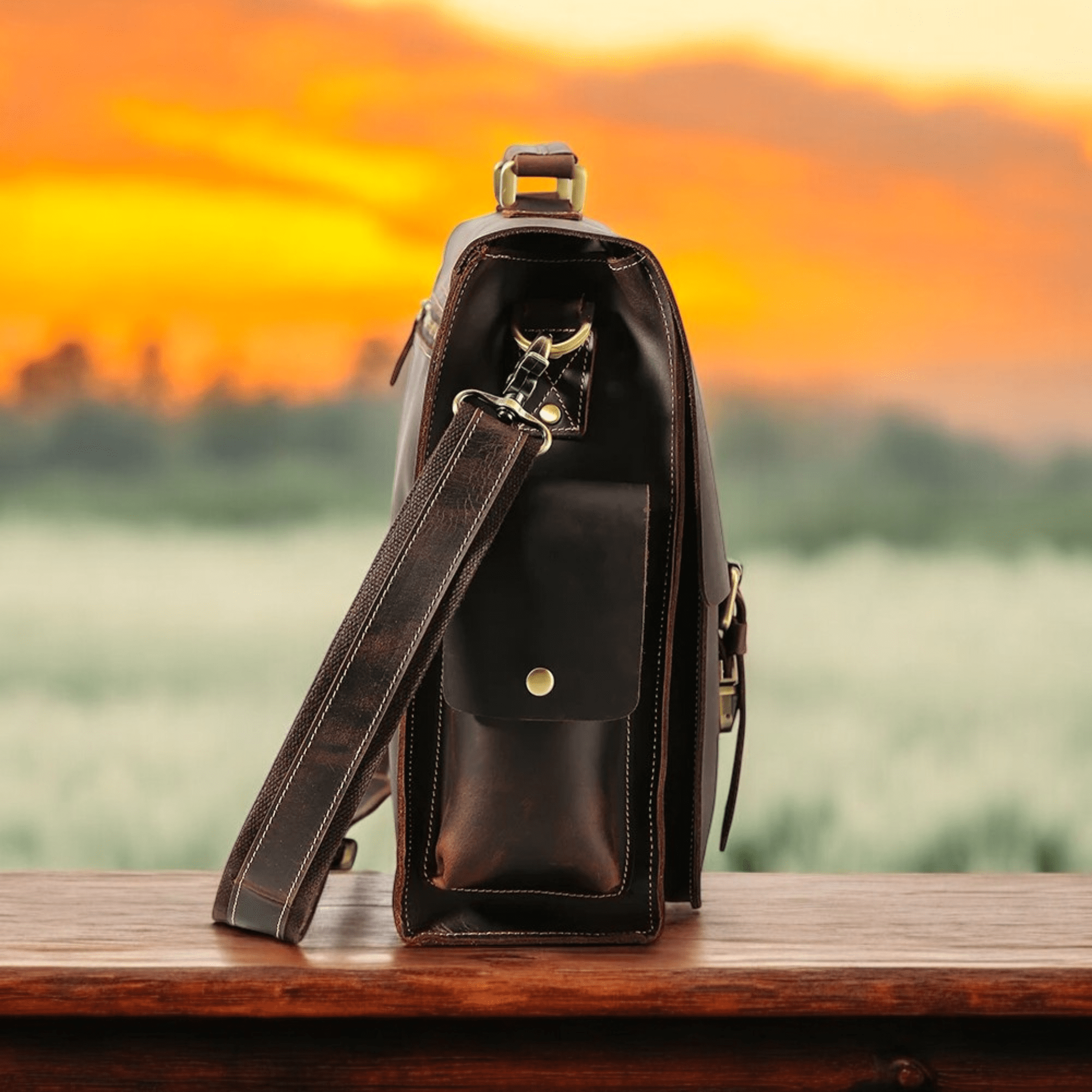 THE DRIFTTRAIL – FULL GRAIN LEATHER BRIEFCASE