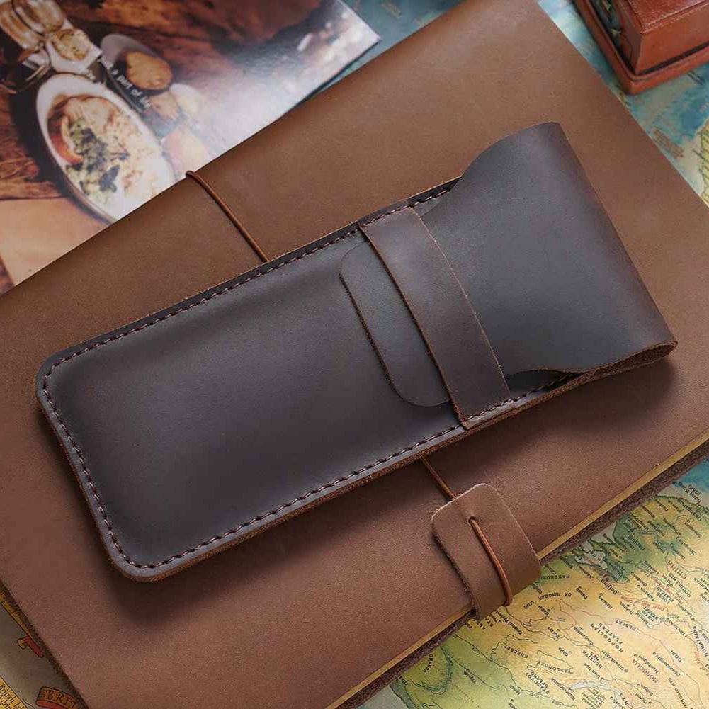 THE TIMBER – FULL GRAIN LEATHER PEN CASE