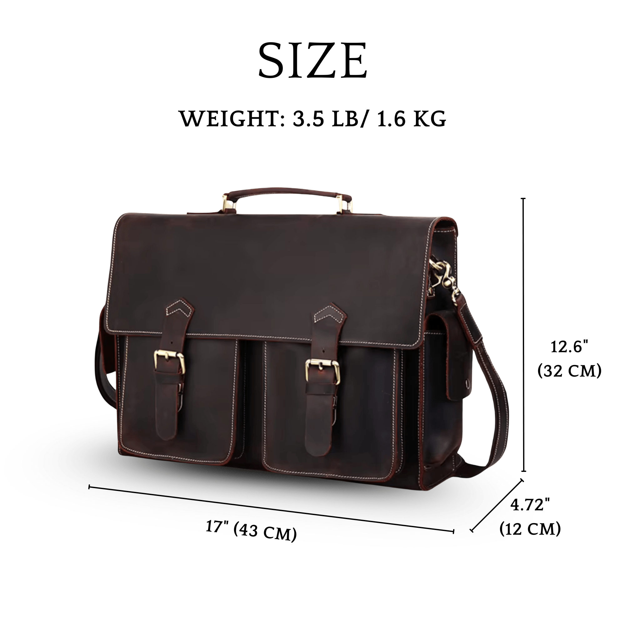 THE DRIFTTRAIL – FULL GRAIN LEATHER BRIEFCASE