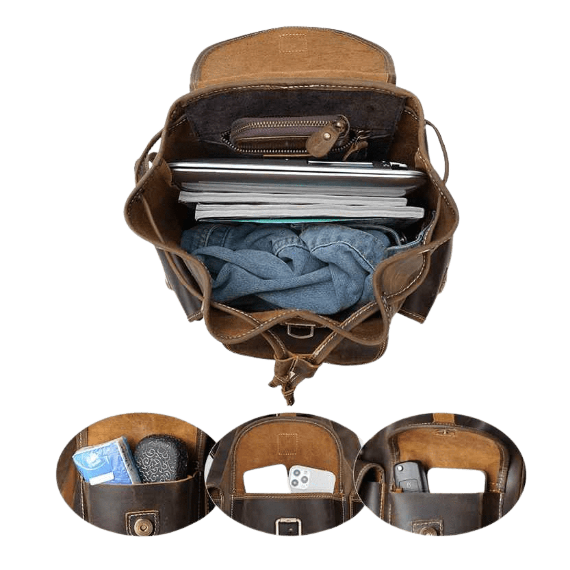 THE SMOKETRAIL – FULL GRAIN LEATHER BACKPACK
