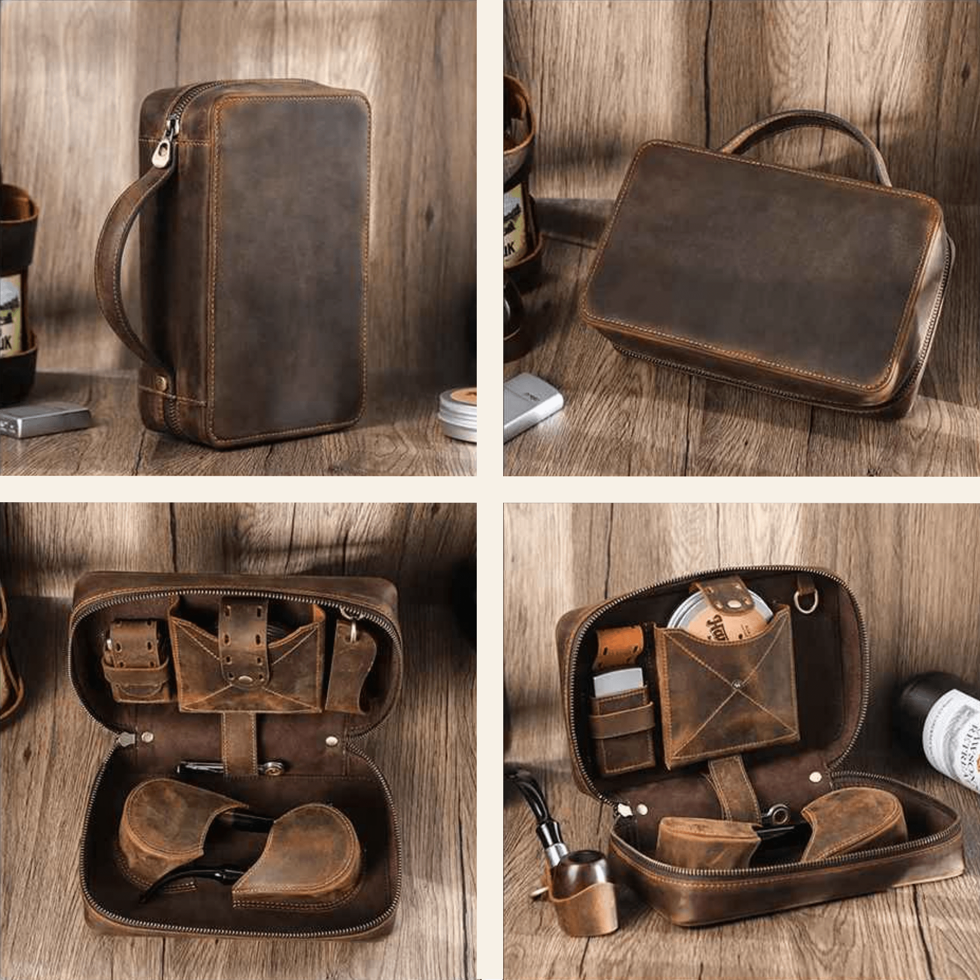 THE FIREPOST - FULL GRAIN LEATHER PIPE BAG