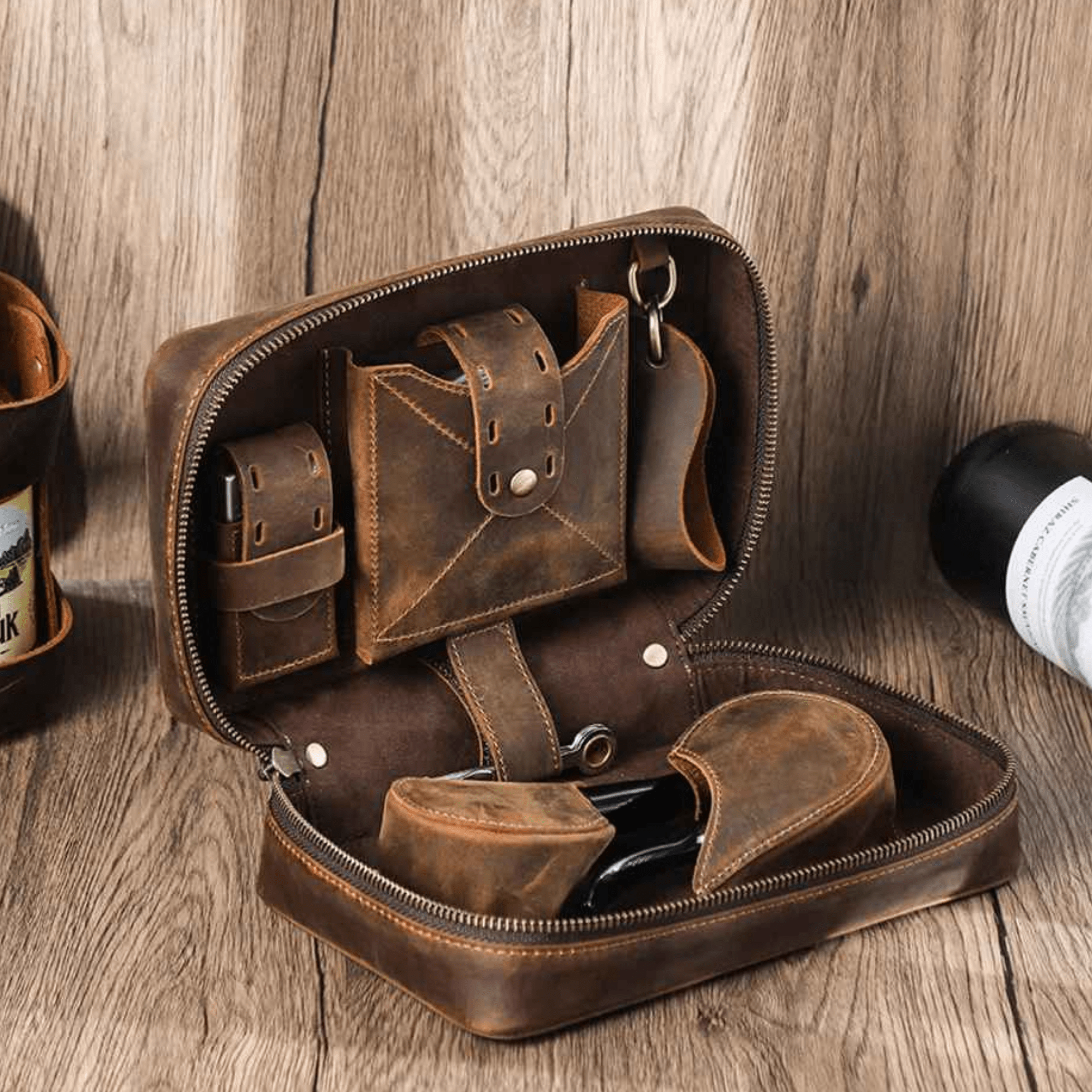 THE FIREPOST - FULL GRAIN LEATHER PIPE BAG