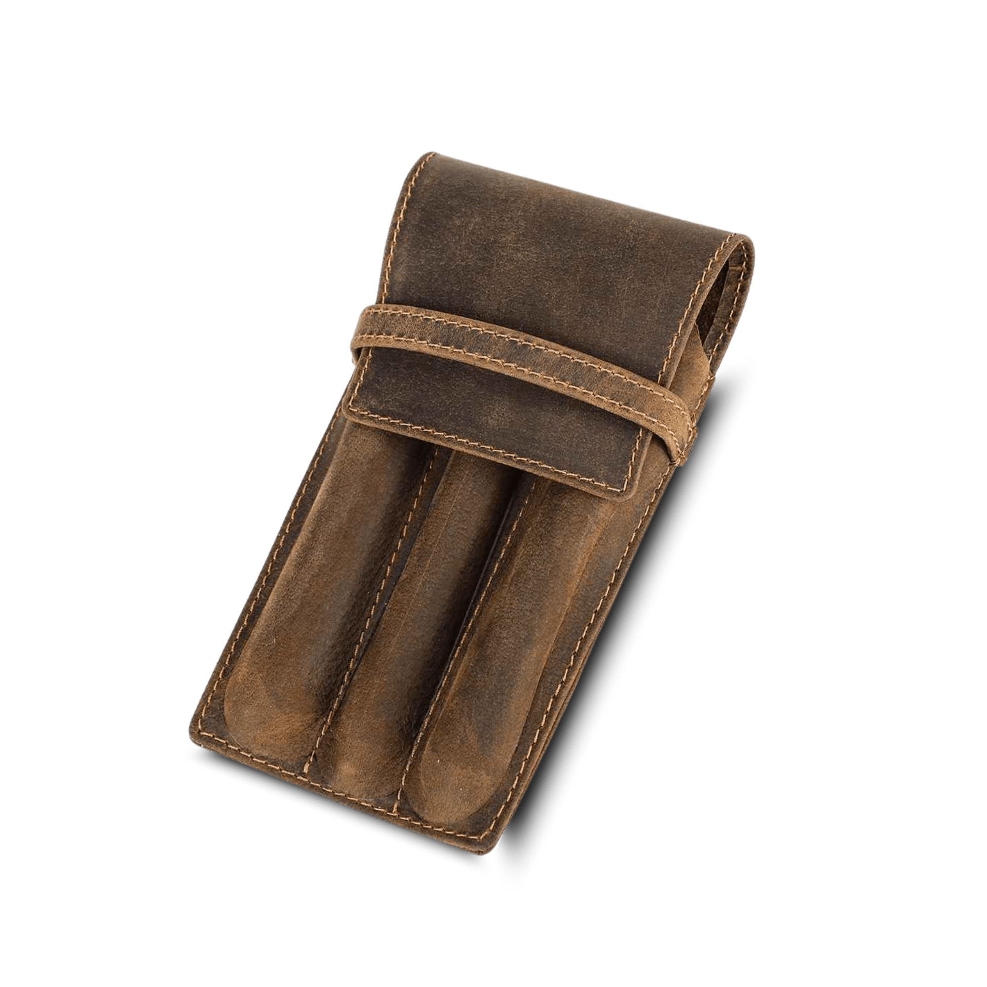 THE SMITH – 3-SLOT FULL GRAIN LEATHER PEN CASE
