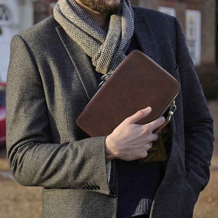 THE RAMBLE – 4-SLOT FULL GRAIN LEATHER CIGAR CASE