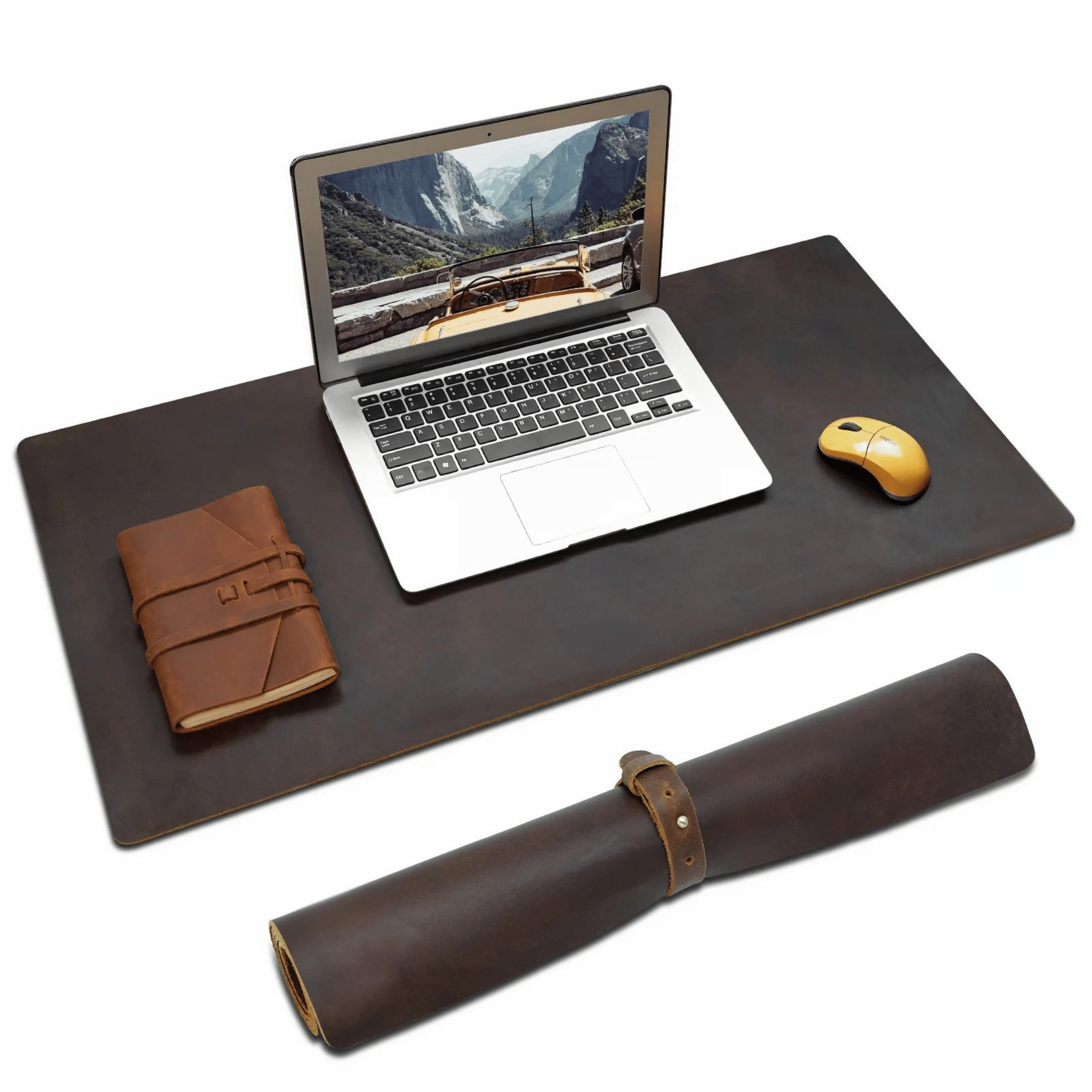 The Desk Mat – 2mm Thick 31.5 X 15.7 Inch Leather Desk & Mouse Pad