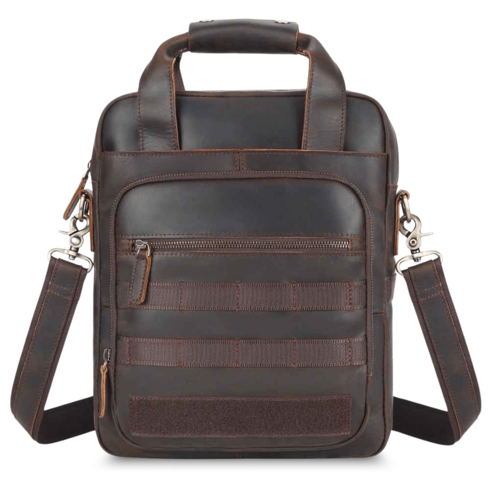 THE SABRE TOOTH – TACTICAL FULL GRAIN LEATHER CROSSBODY BAG