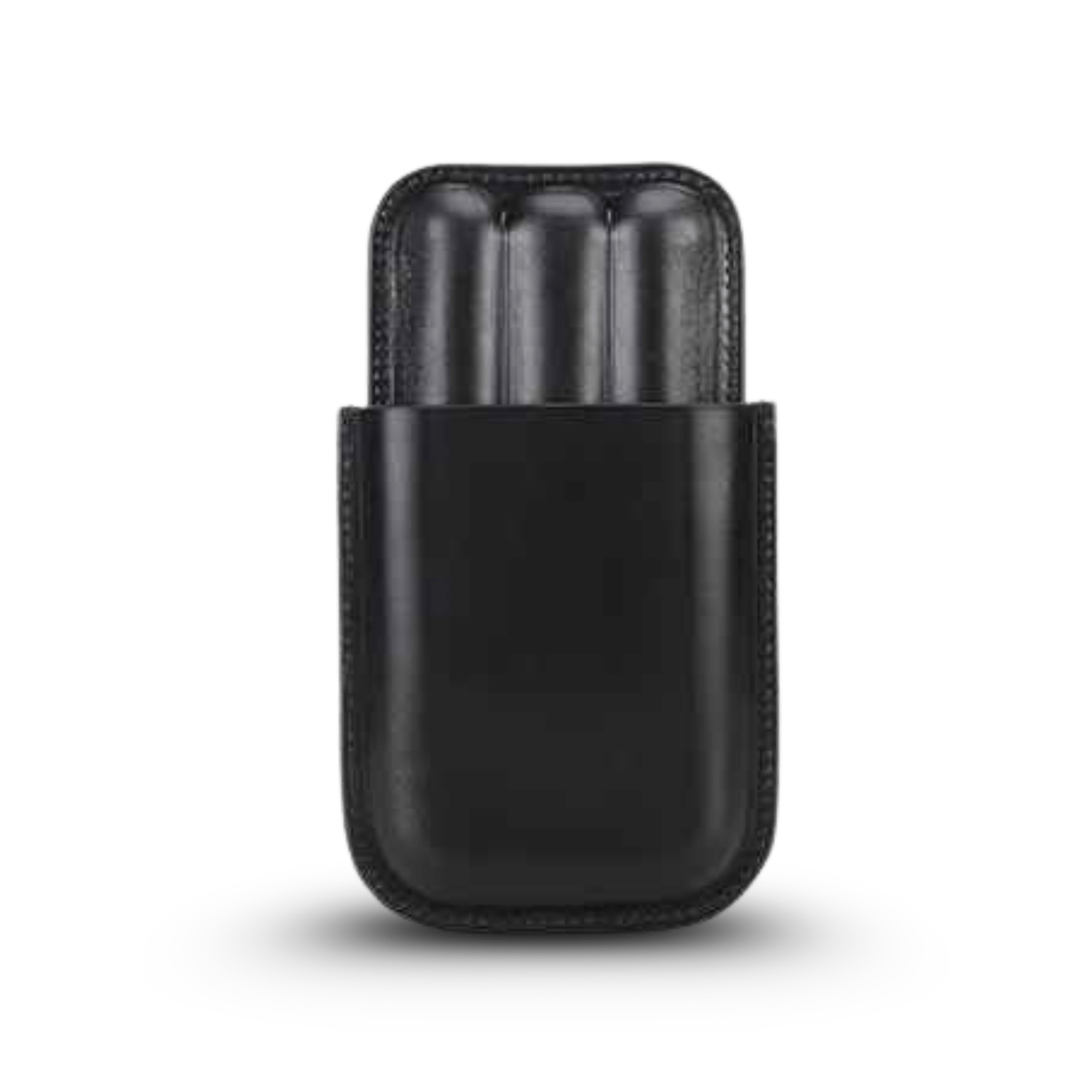 THE CLIFFSIDE – 3-SLOT COWHIDE LEATHER CIGAR POCKET TUBE