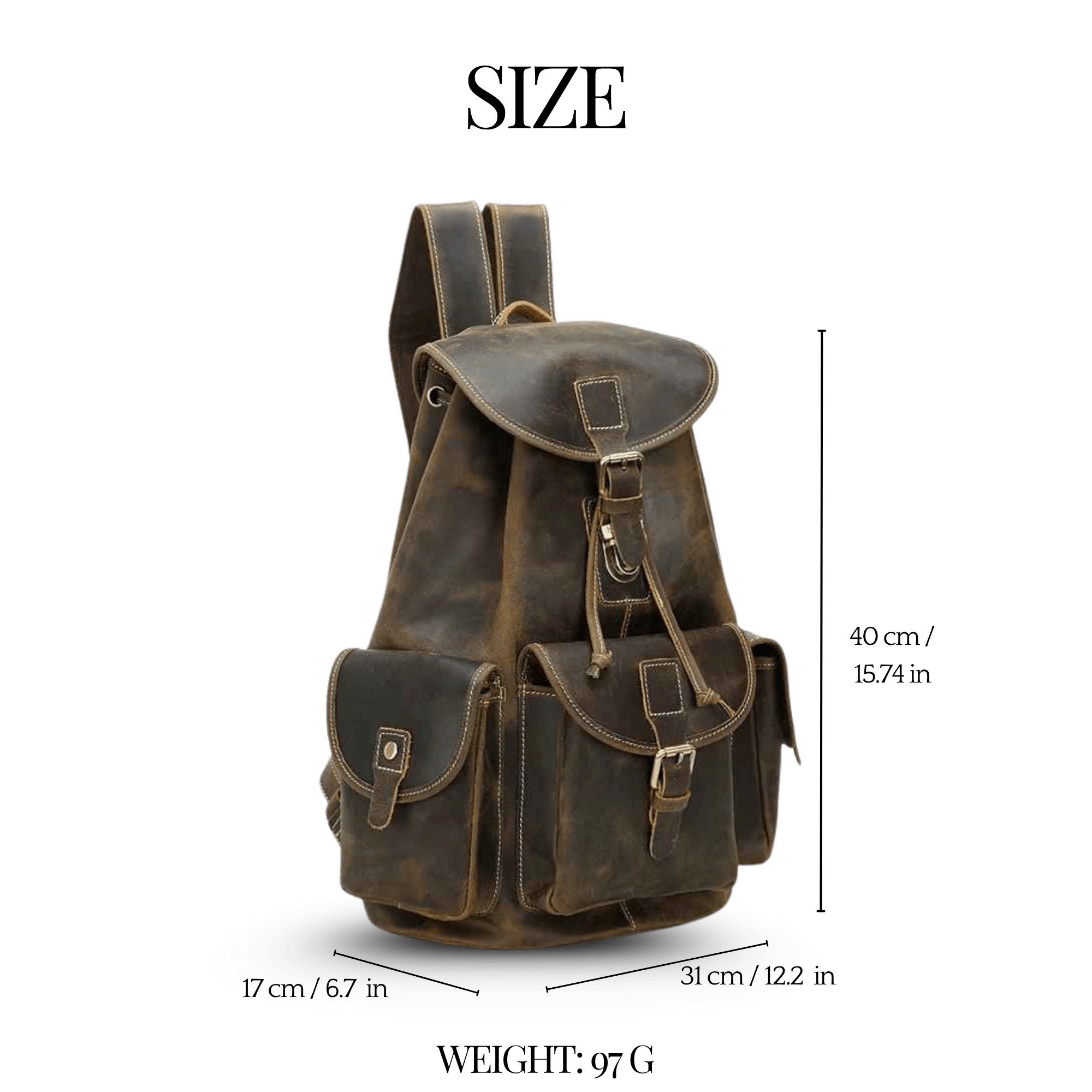 THE SMOKETRAIL – FULL GRAIN LEATHER BACKPACK