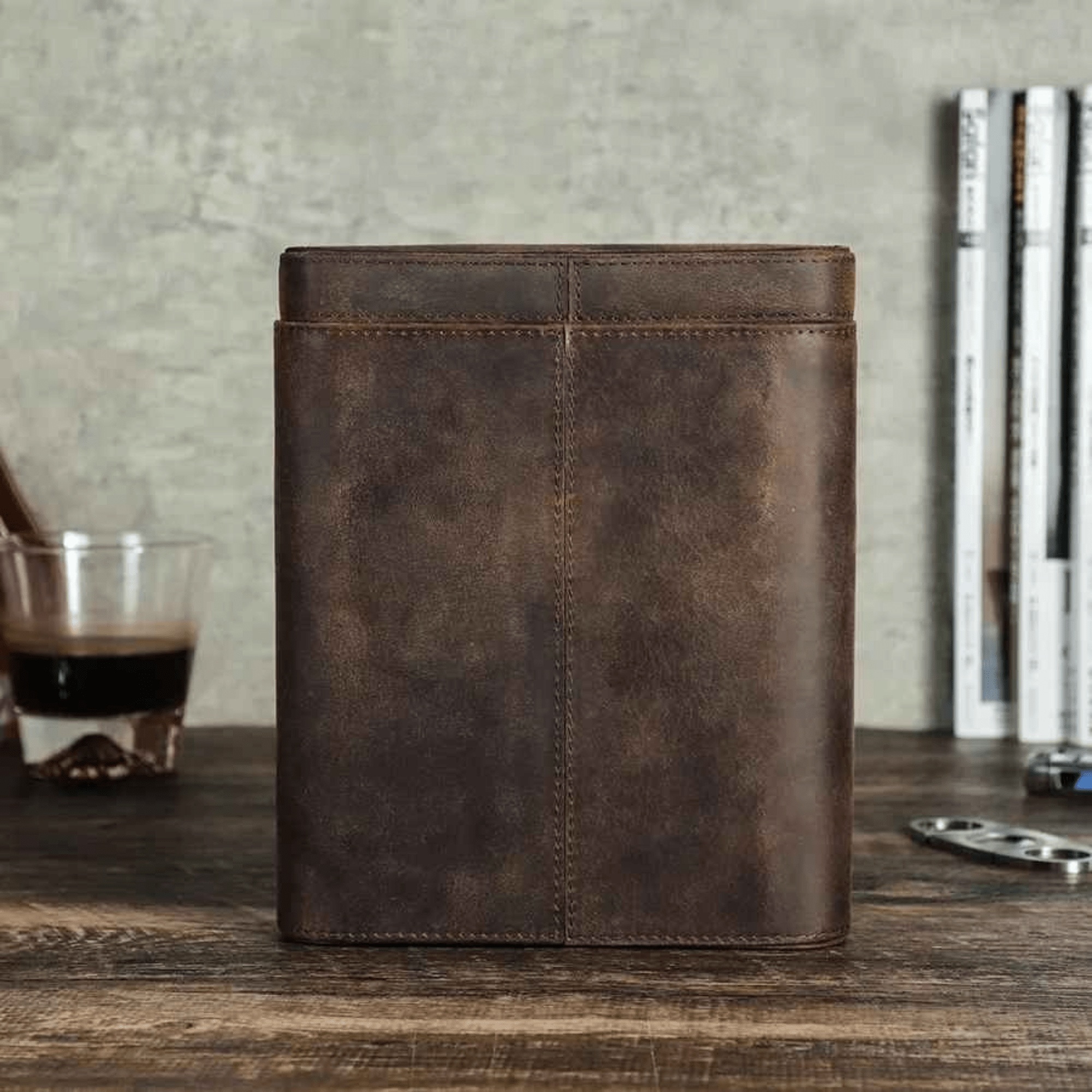 THE HIDEOUT – 5-SLOT FULL GRAIN LEATHER CIGAR CASE