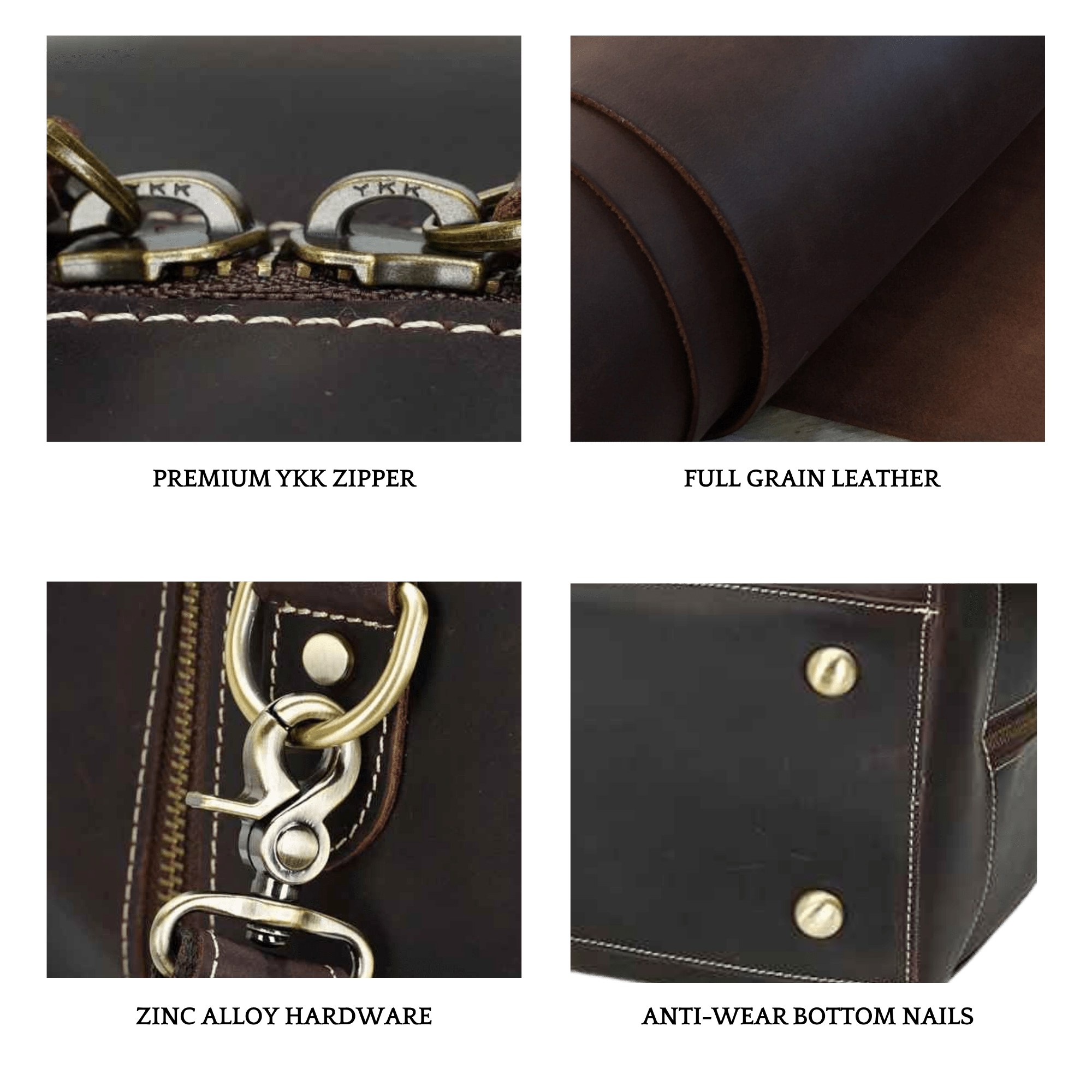 Grainmark Leather 23.2'' Duffel Bag - The Mason