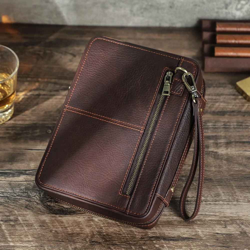 THE WARDEN – FULL GRAIN LEATHER PIPE BAG