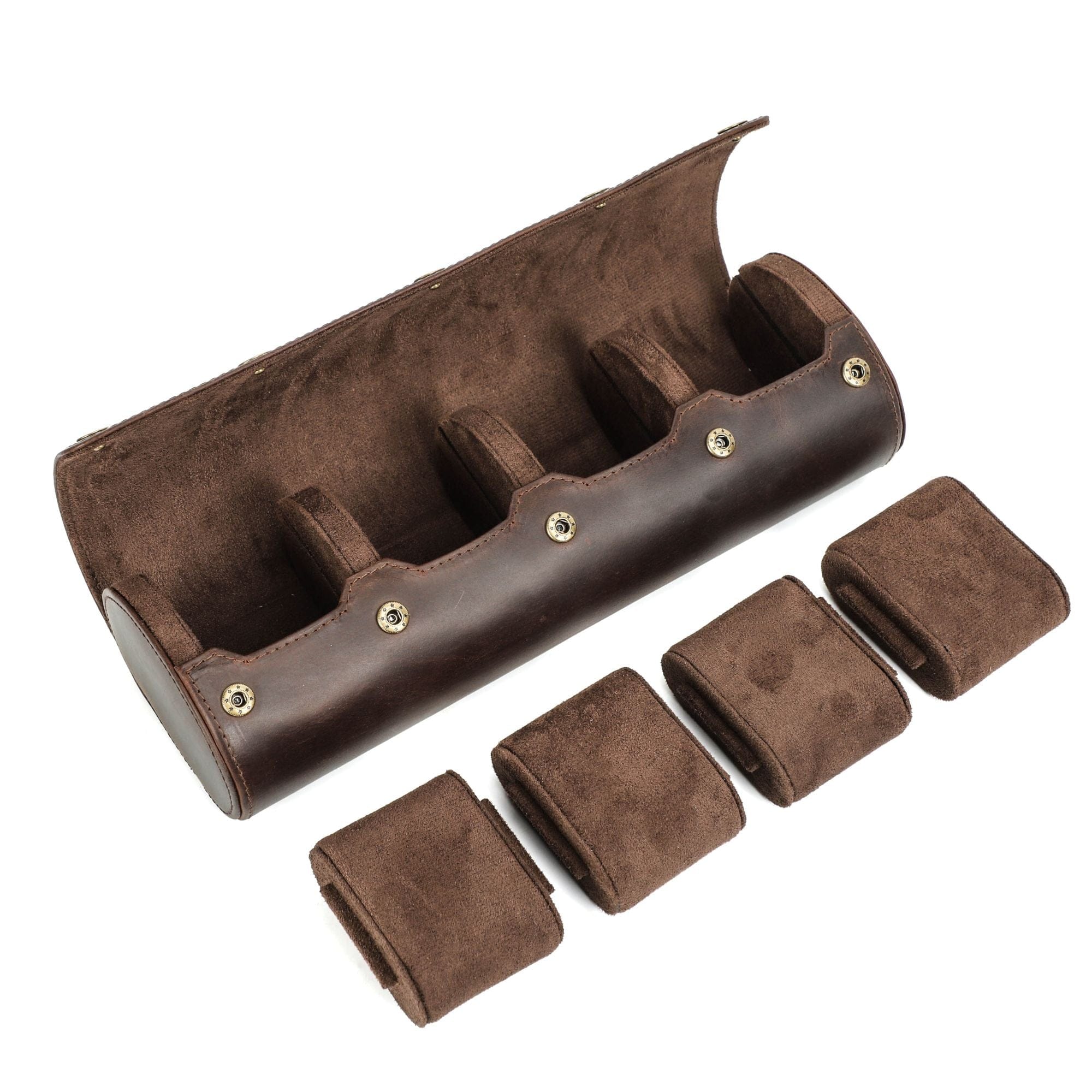 4-Slot Watch Roll Case