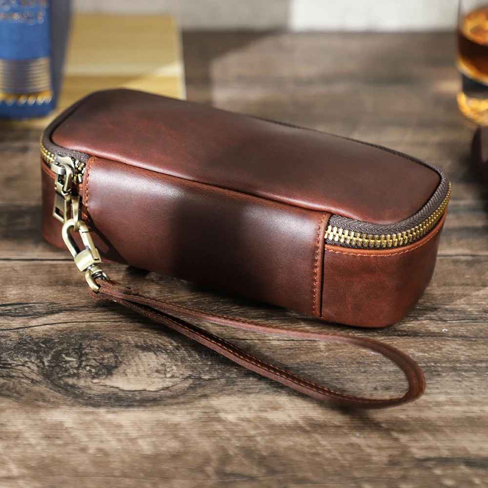 THE ROAMER – FULL GRAIN LEATHER PIPE BAG