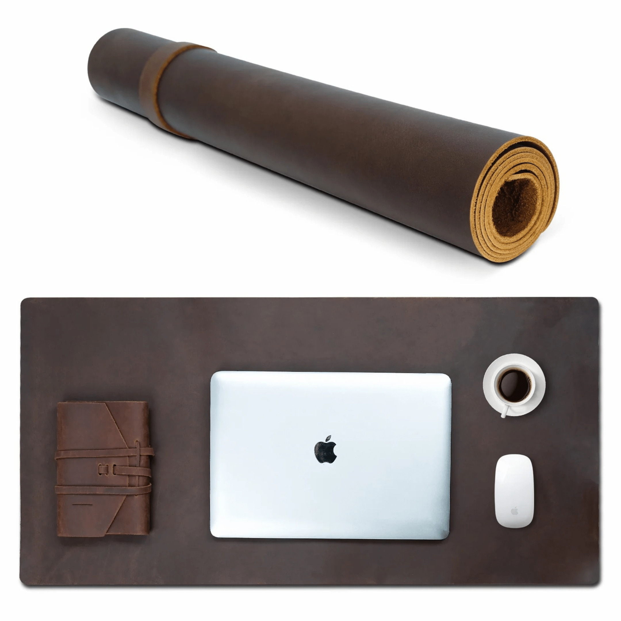 The Desk Mat – 2mm Thick 31.5 X 15.7 Inch Leather Desk & Mouse Pad