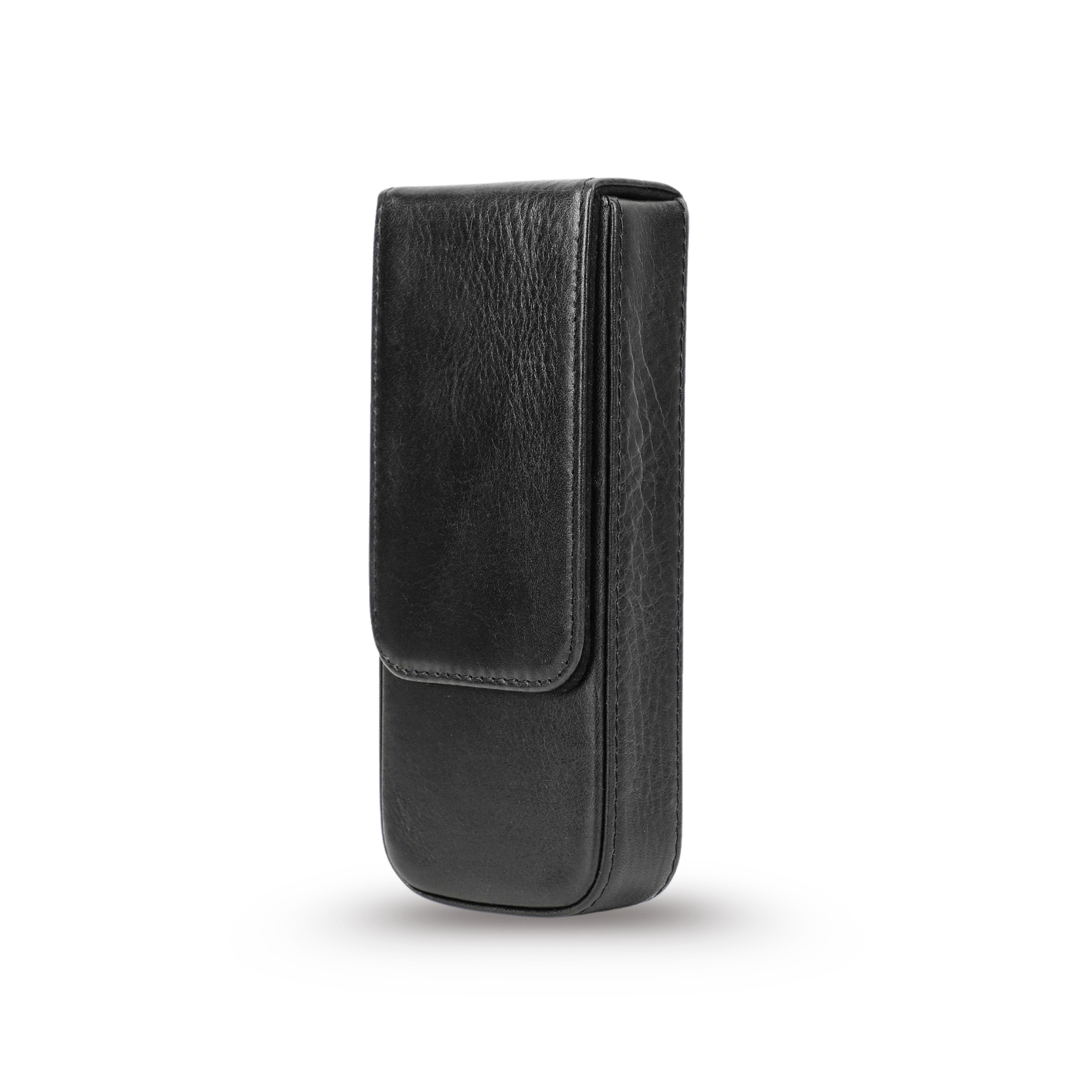 THE RIDGE – 3-SLOT GENUINE VEGETABLE LEATHER PEN BOX