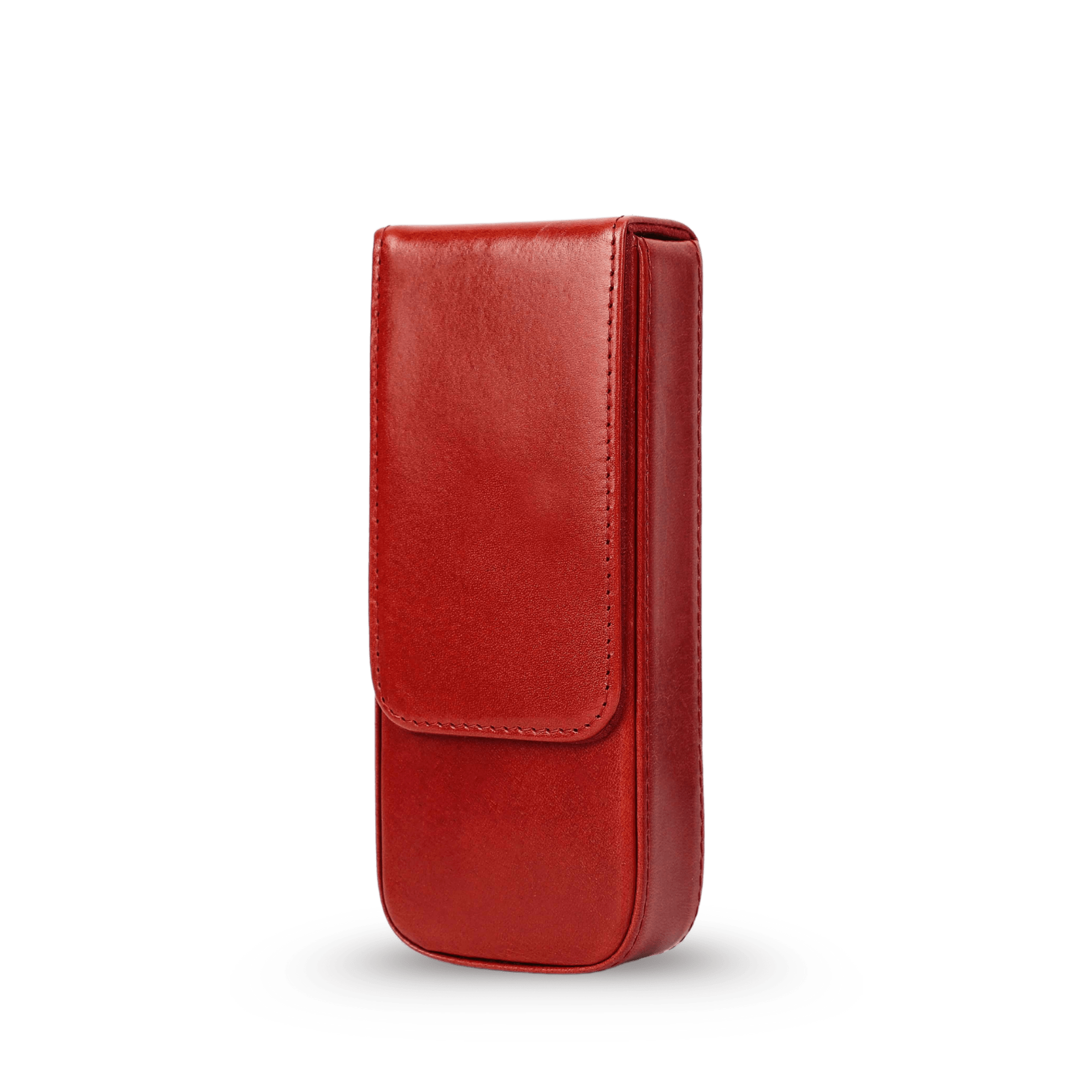 THE RIDGE – 3-SLOT GENUINE VEGETABLE LEATHER PEN BOX