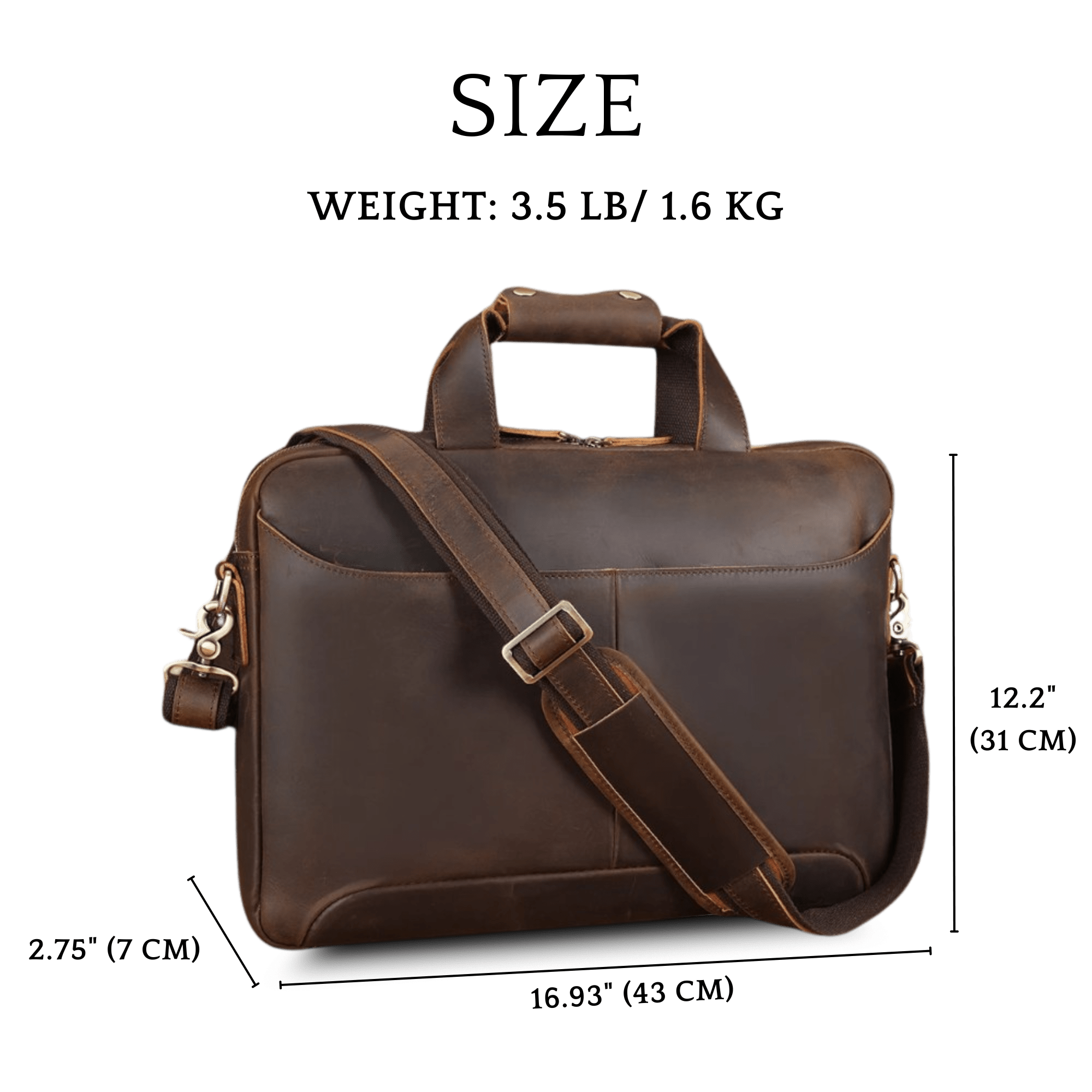 THE TRAILBLAZER – FULL GRAIN LEATHER BRIEFCASE