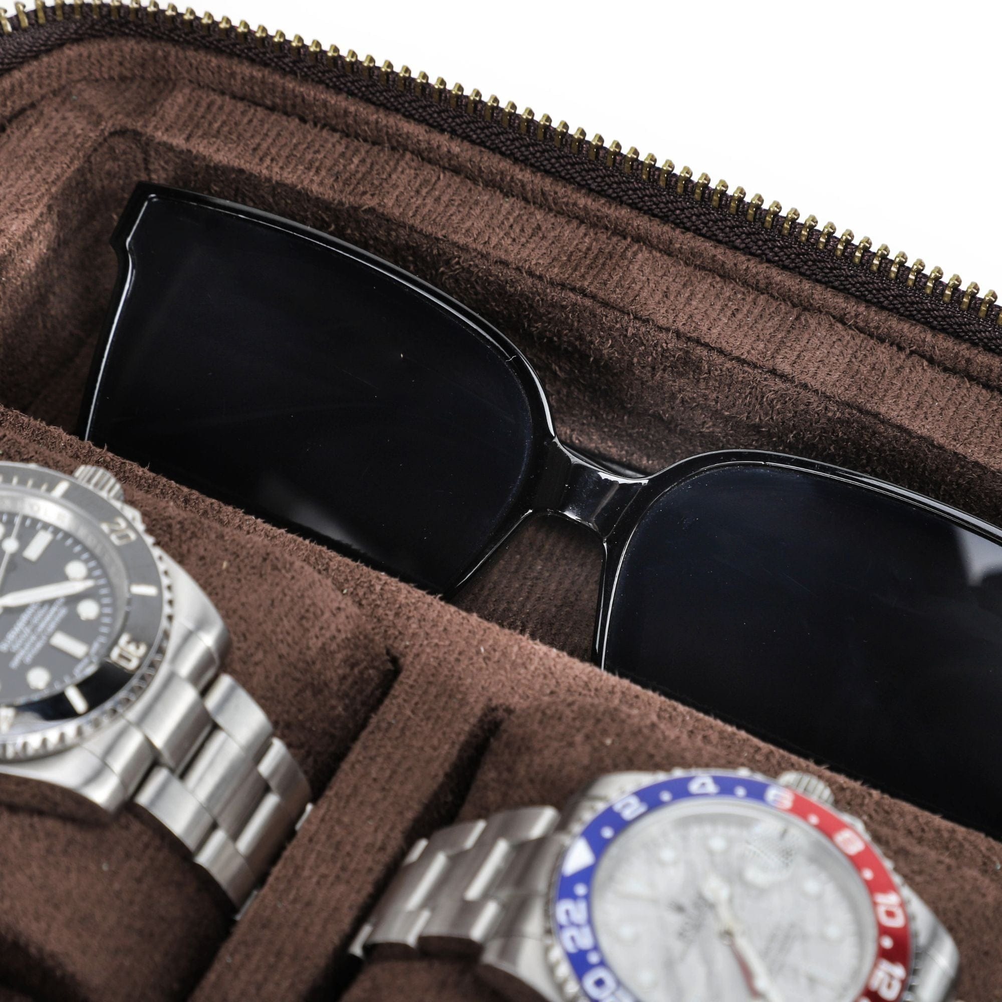 2 Watch & Sunglasses Organizer Case