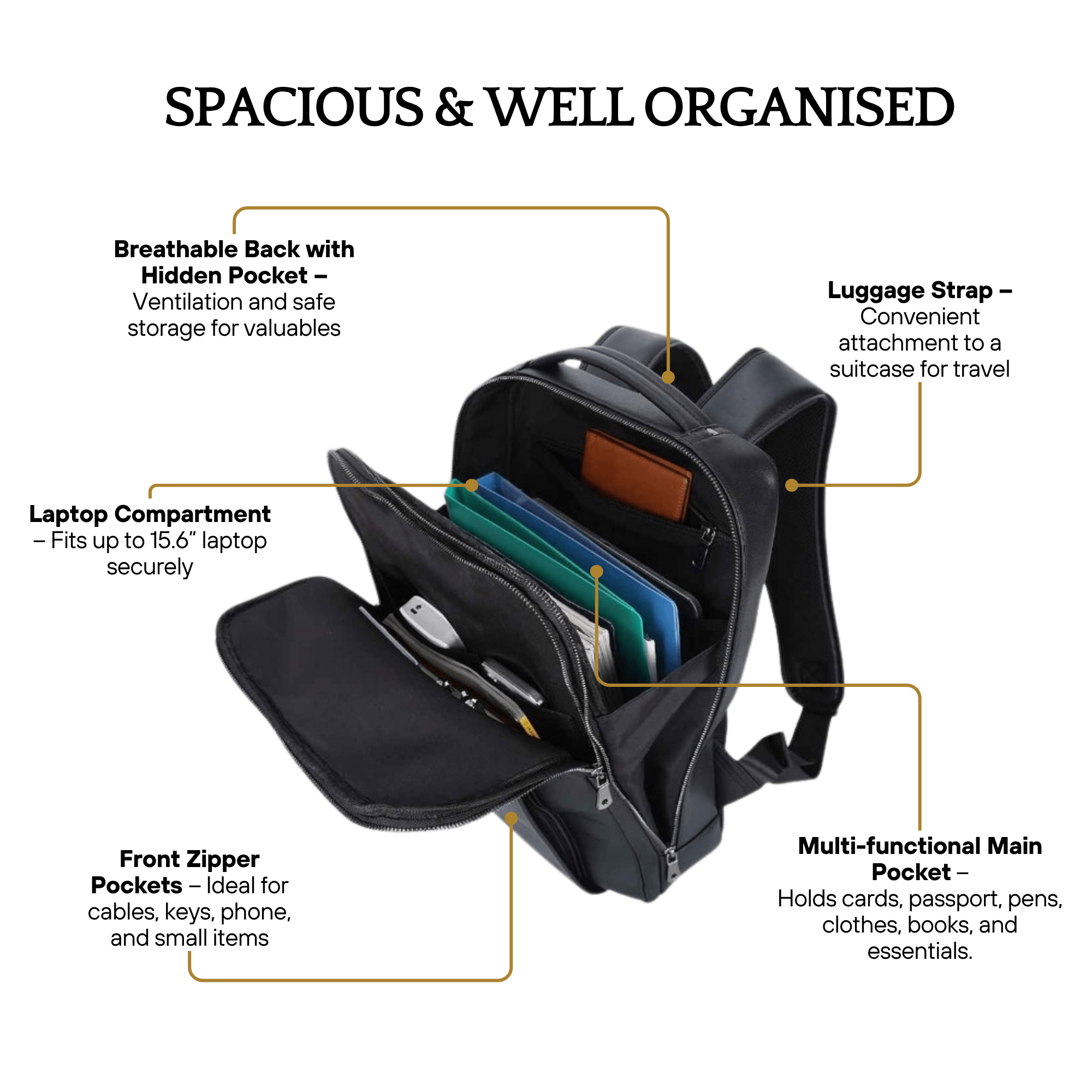 THE RAVINE – FULL GRAIN LEATHER BACKPACK