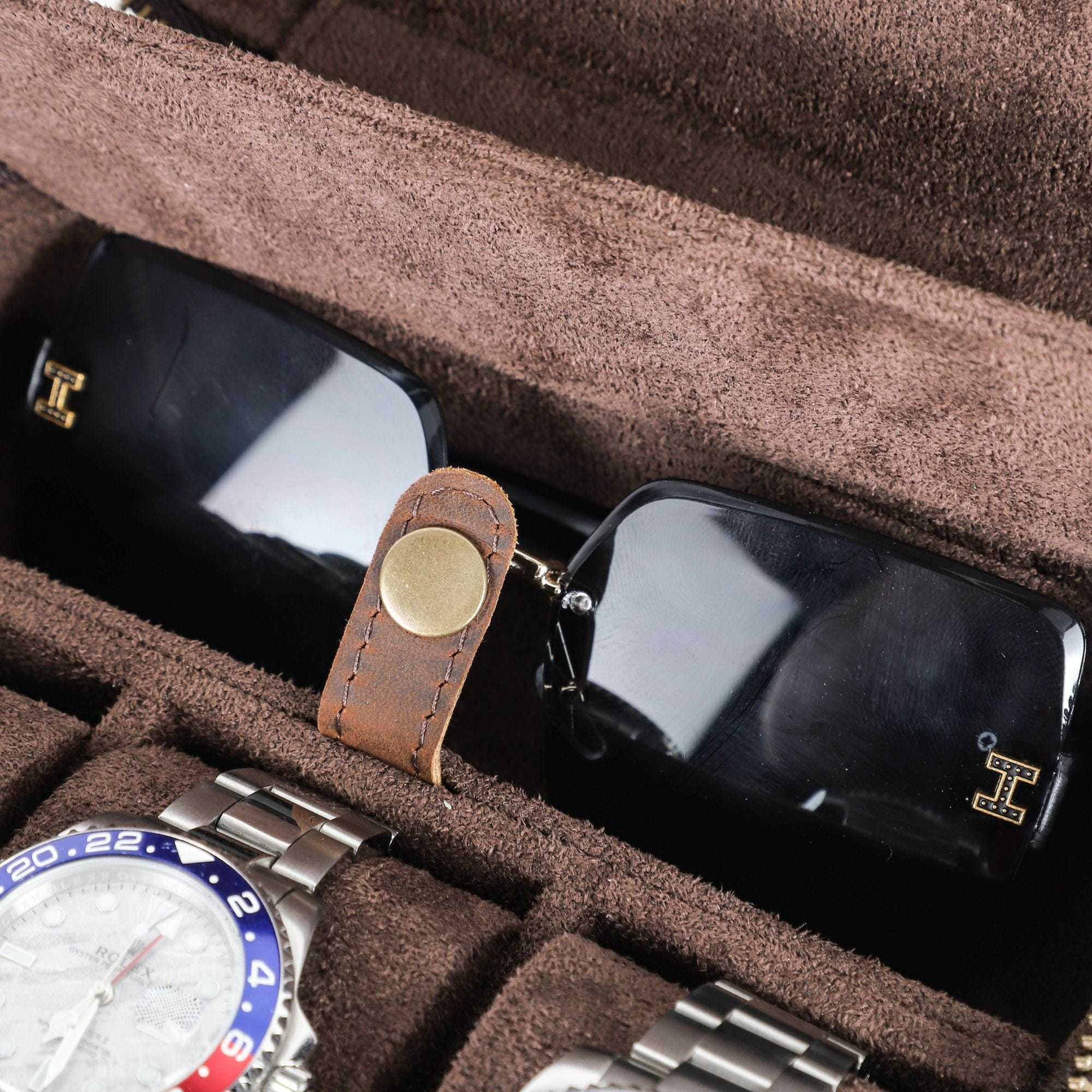 3-Slot Watch and Glasses Smart Case