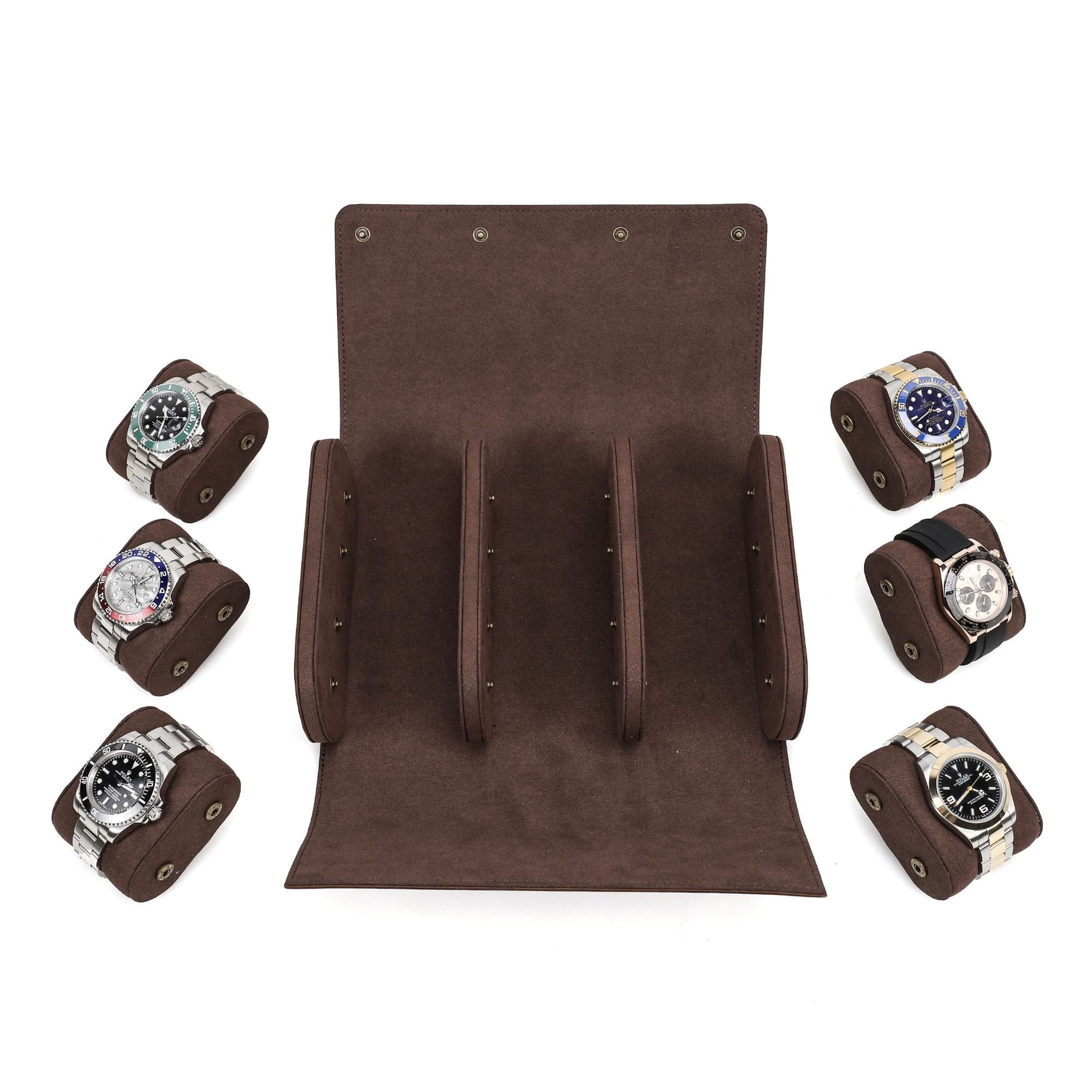 6-Slot Watch Roll Case