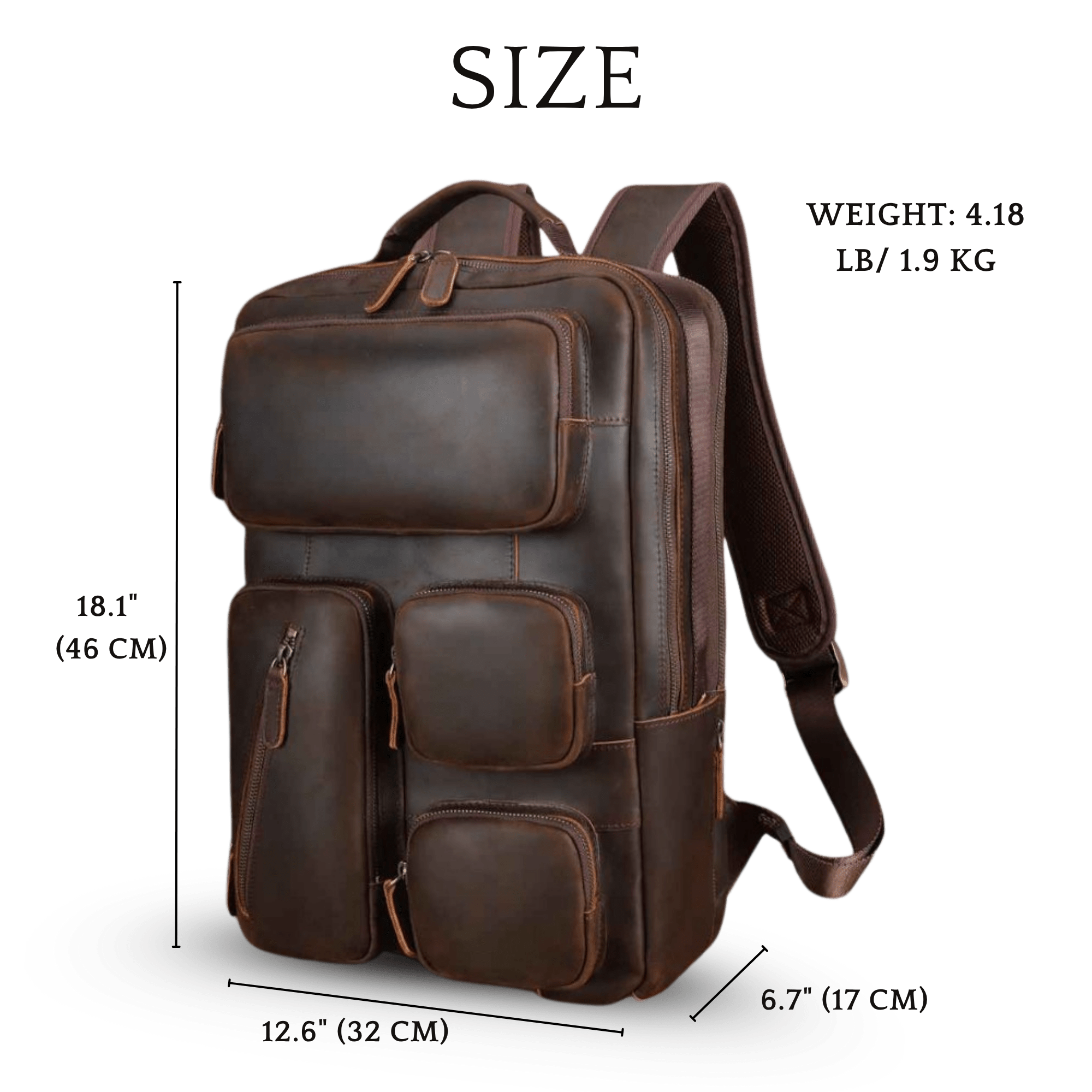 THE DRIFTWOOD – FULL GRAIN LEATHER BACKPACK