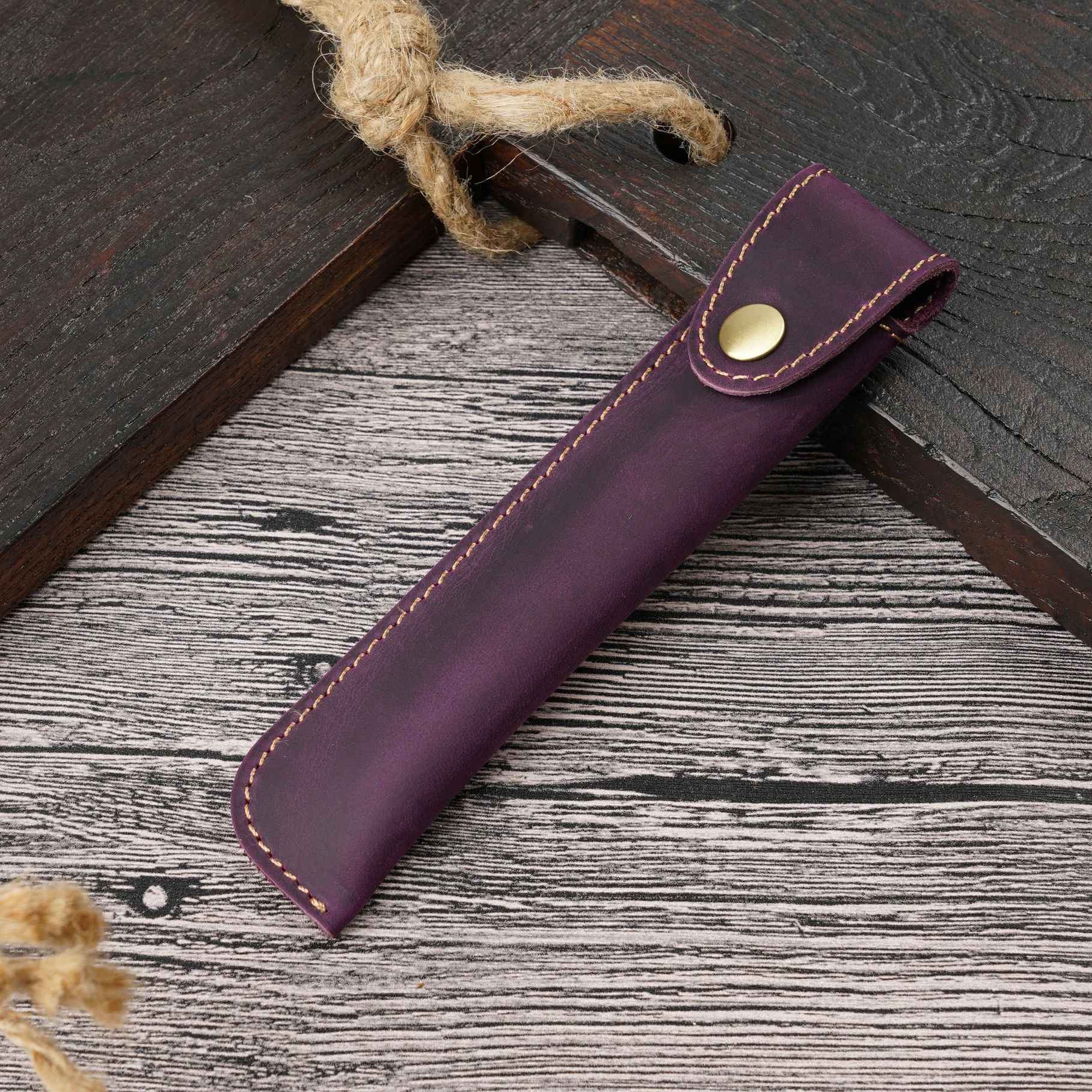 THE NOTE – FULL GRAIN LEATHER SINGLE PEN CASE