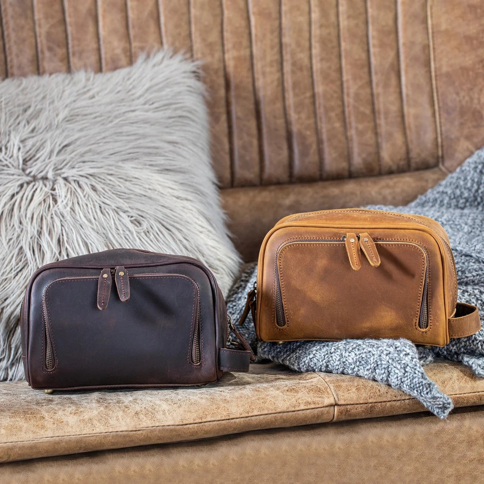 Leather Toiletry Bag – The Dopp