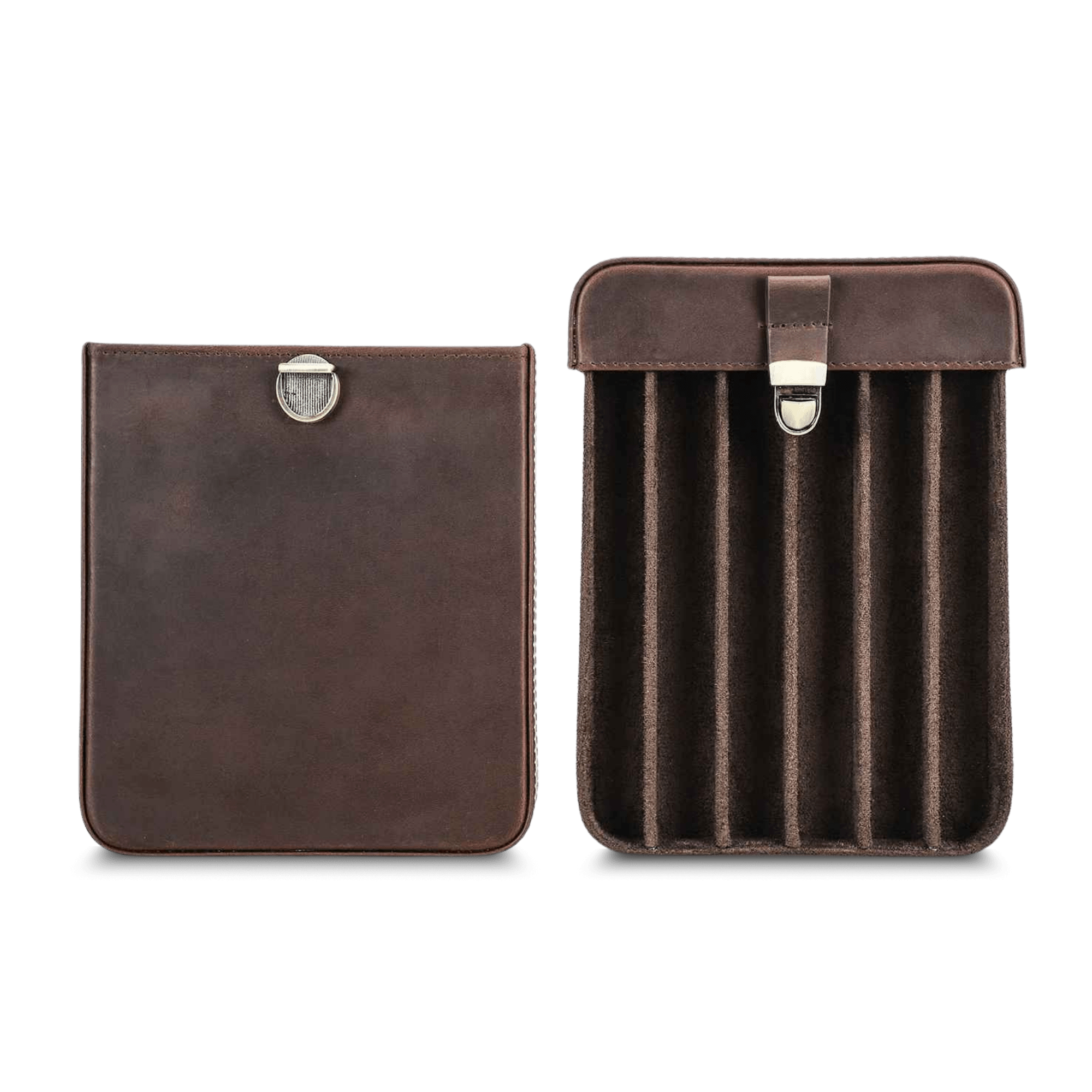 THE FRONTIER – 6-SLOT FULL GRAIN LEATHER CIGAR CASE