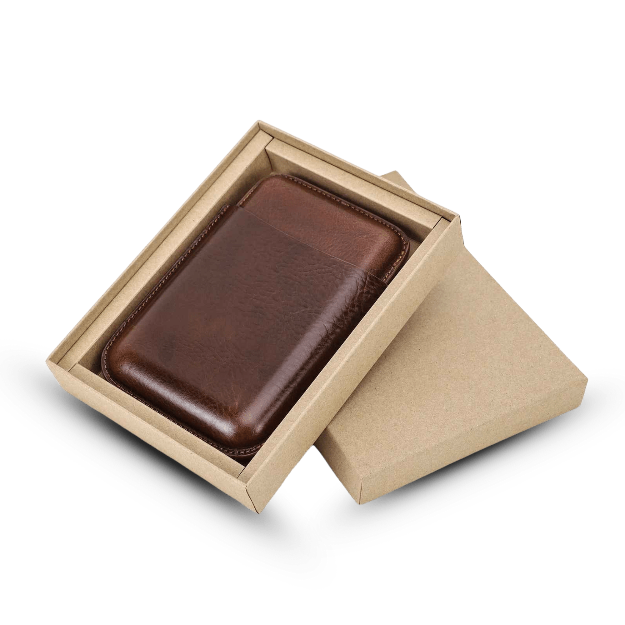 THE CROSSPATH – 5-SLOT GENUINE LEATHER CIGAR CASE