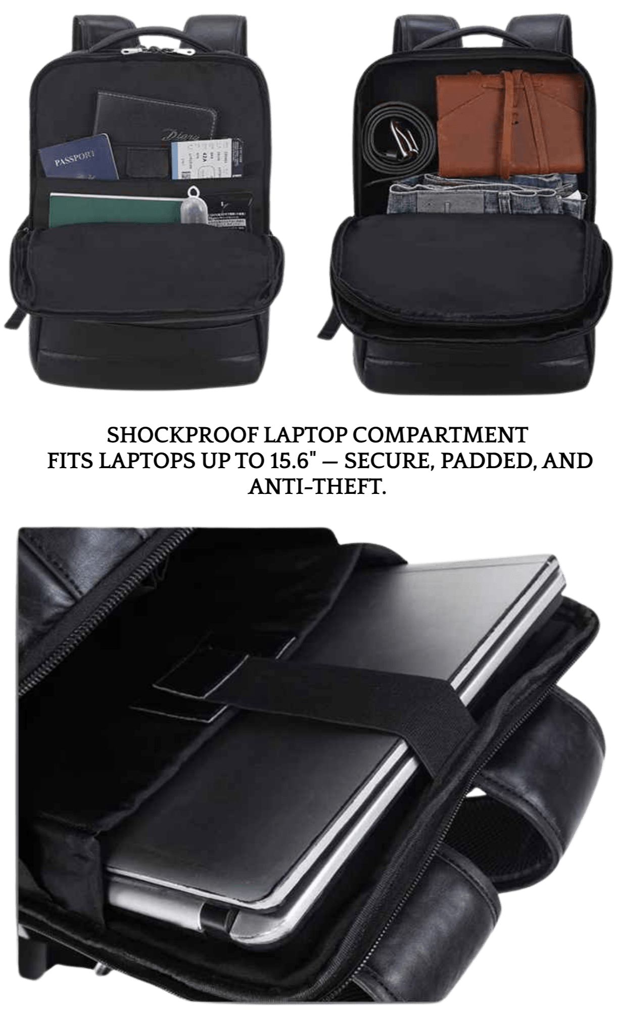 THE ANALYST – COWHIDE LEATHER BACKPACK