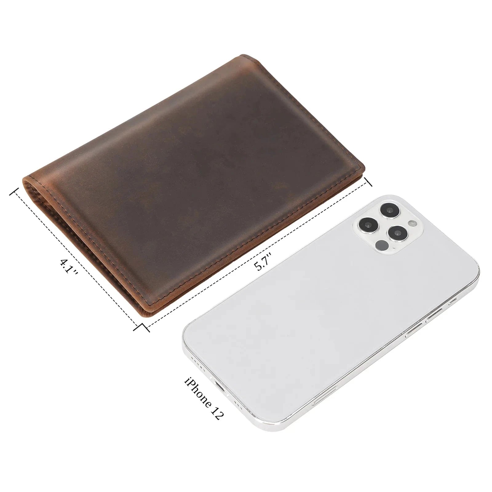 Full Grain Leather Passport Holder – RFID Blocking Travel Wallet