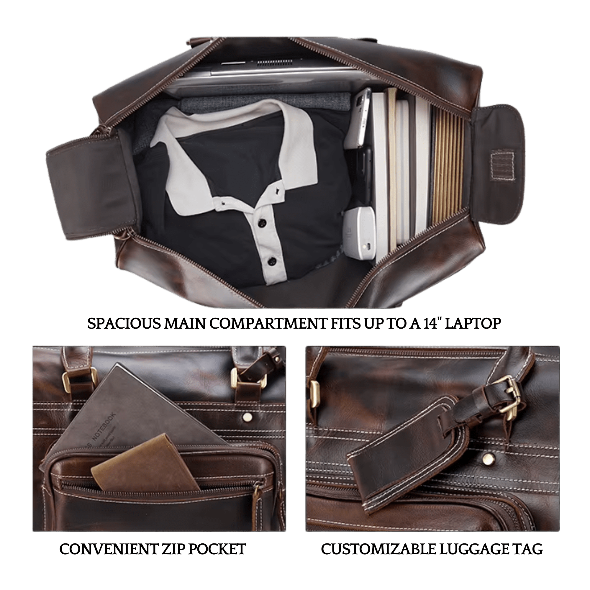 THE WINDPATH – GENUINE LEATHER DUFFEL BAG