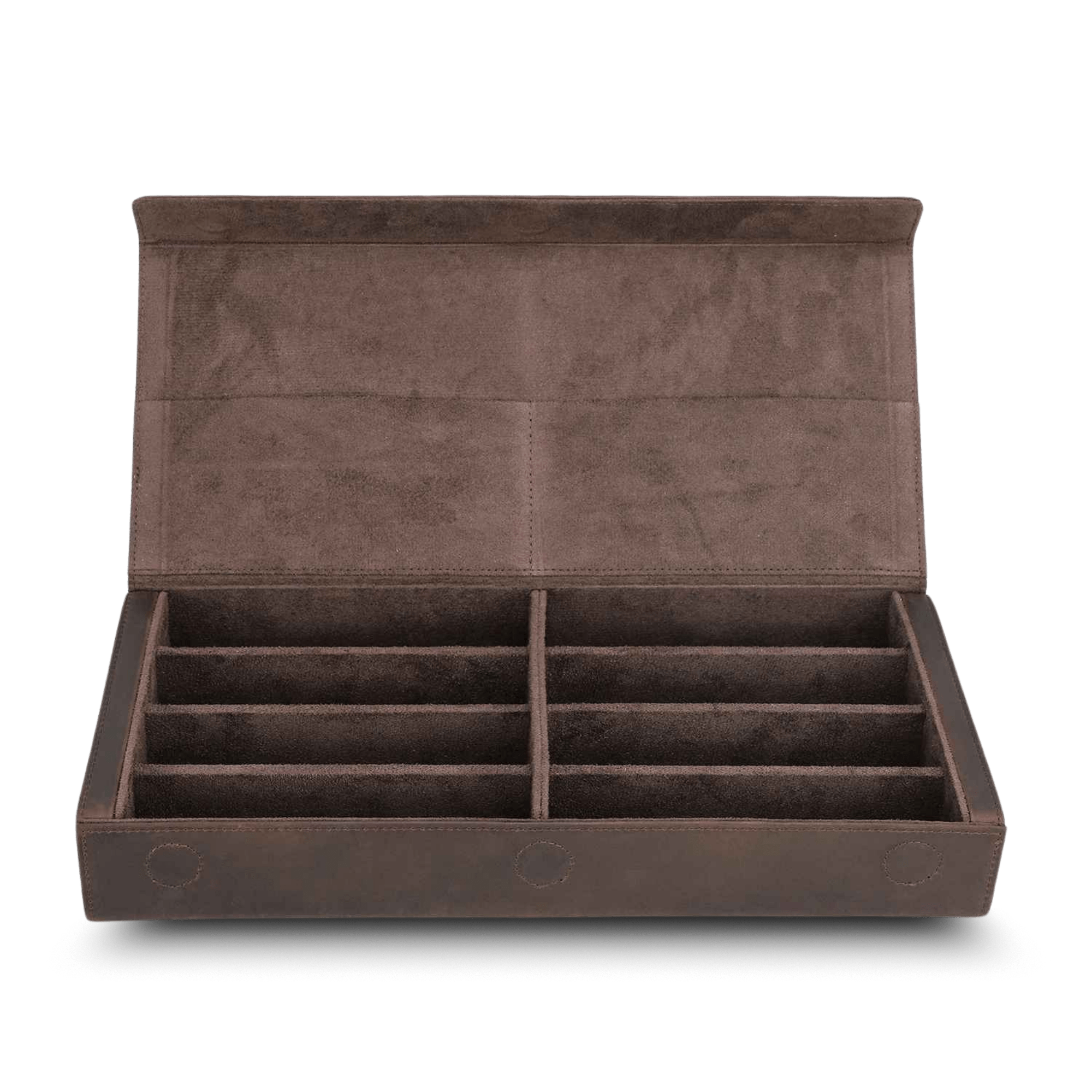 THE CROSSWIND – 8-SLOT FULL GRAIN LEATHER EYEWEAR ORGANISER