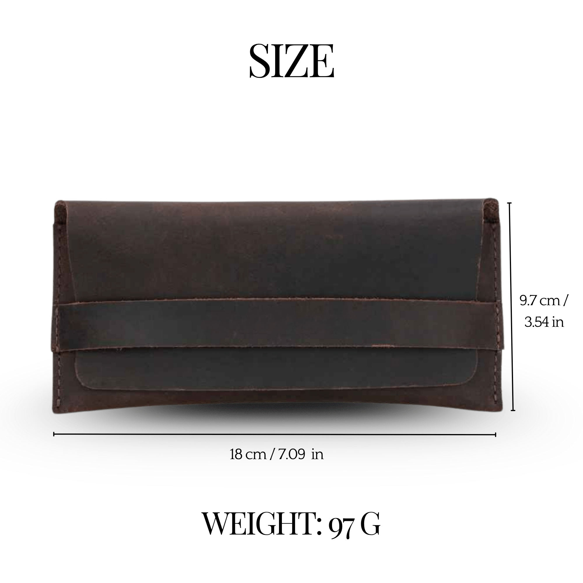 THE CAMPFIRE – SINGLE PAIR COWHIDE LEATHER GLASSES CASE