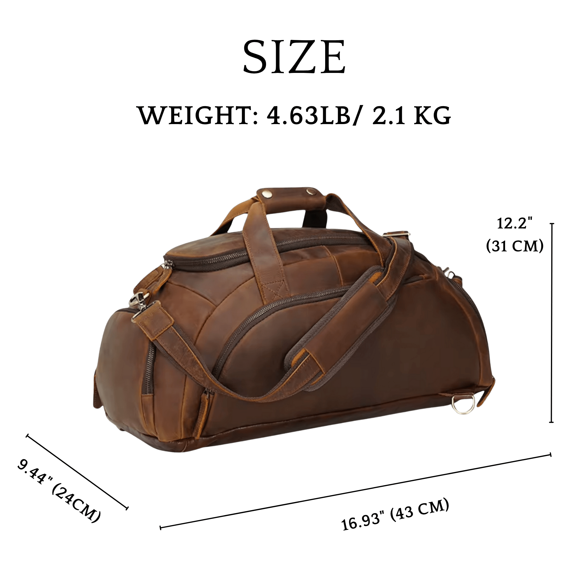 THE SCRIVENER - GENUINE LEATHER DUFFEL BUG
