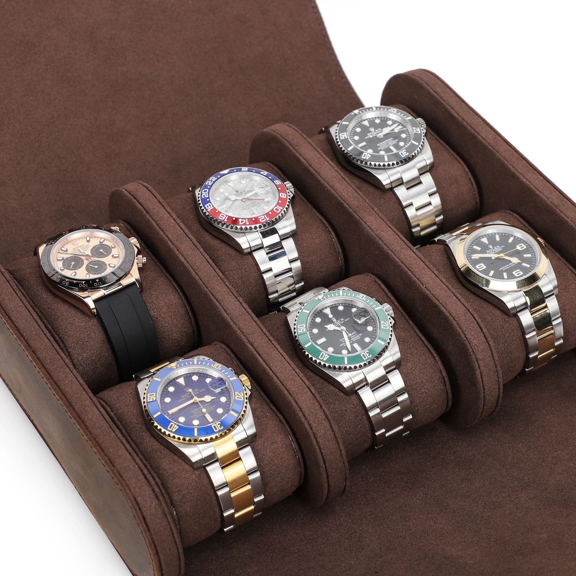 6-Slot Watch Roll Case