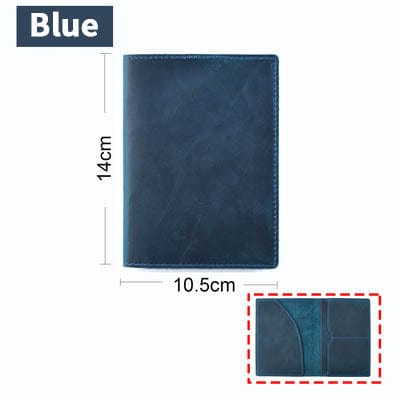 Vintage Leather Passport Holder Cover