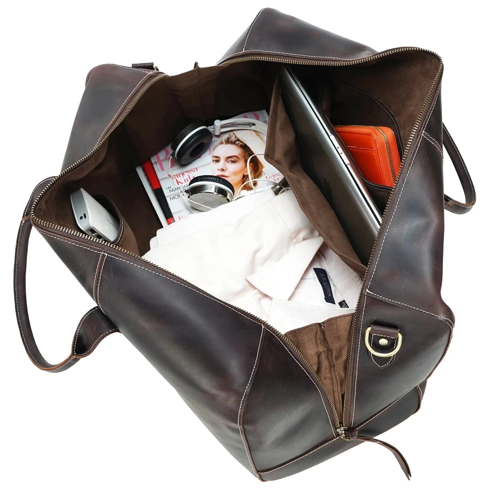 Grainmark Leather 23.2'' Duffel Bag - The Mason