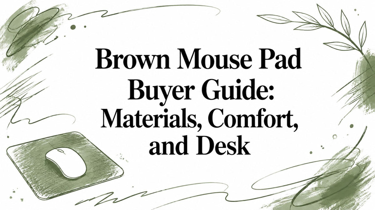 Brown Mouse Pad Buyer Guide: Materials, Comfort, and Desk