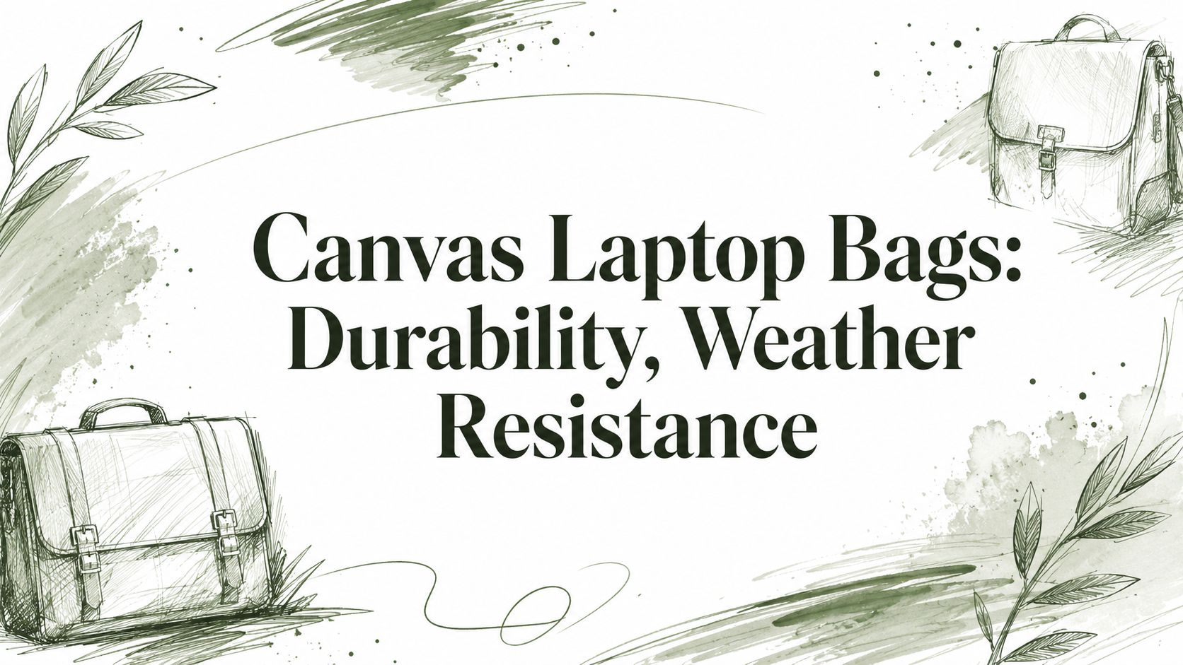 Canvas Laptop Bags: Durability, Weather Resistance