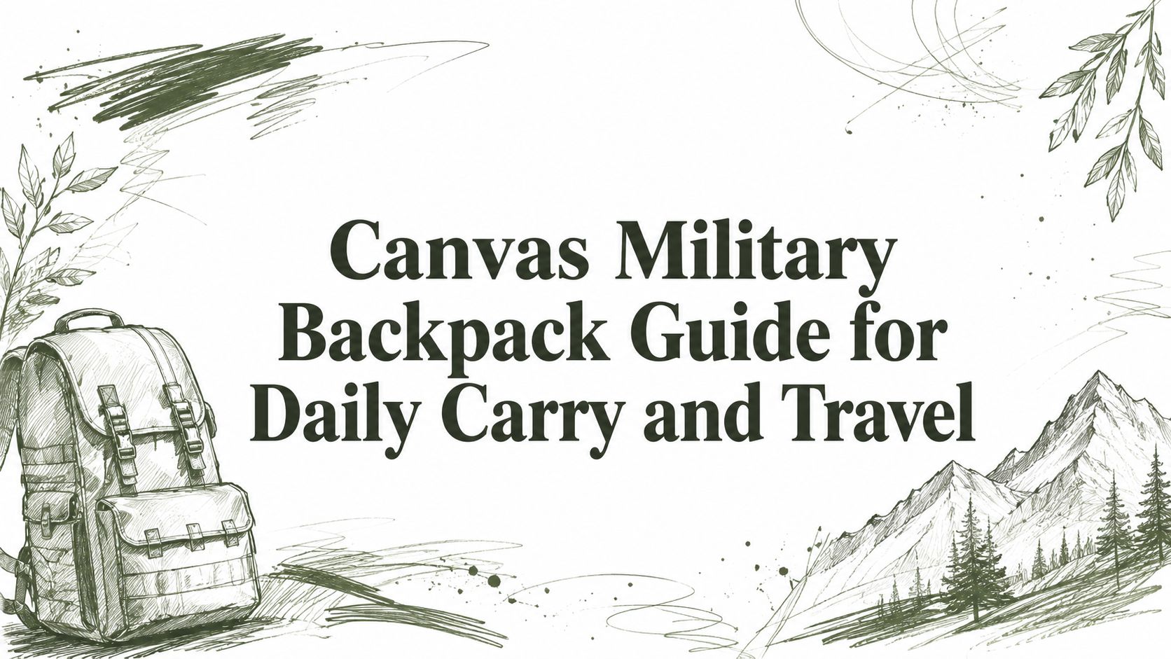 Canvas Military Backpack Guide for Daily Carry and Travel
