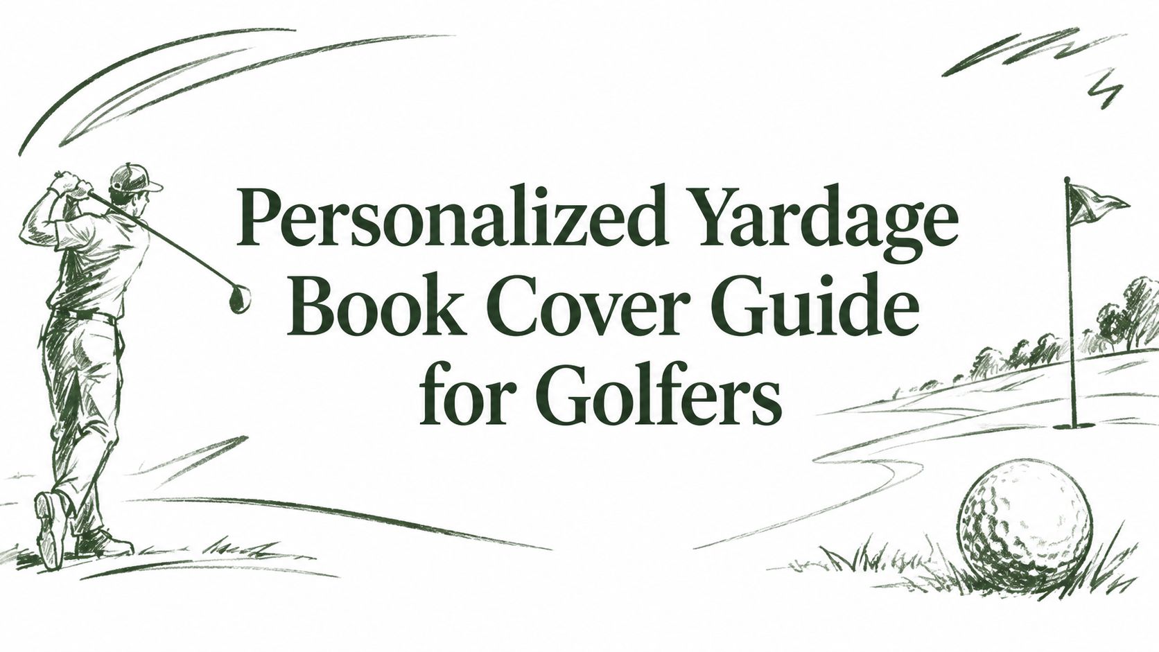 Personalized Yardage Book Cover Guide for Golfers